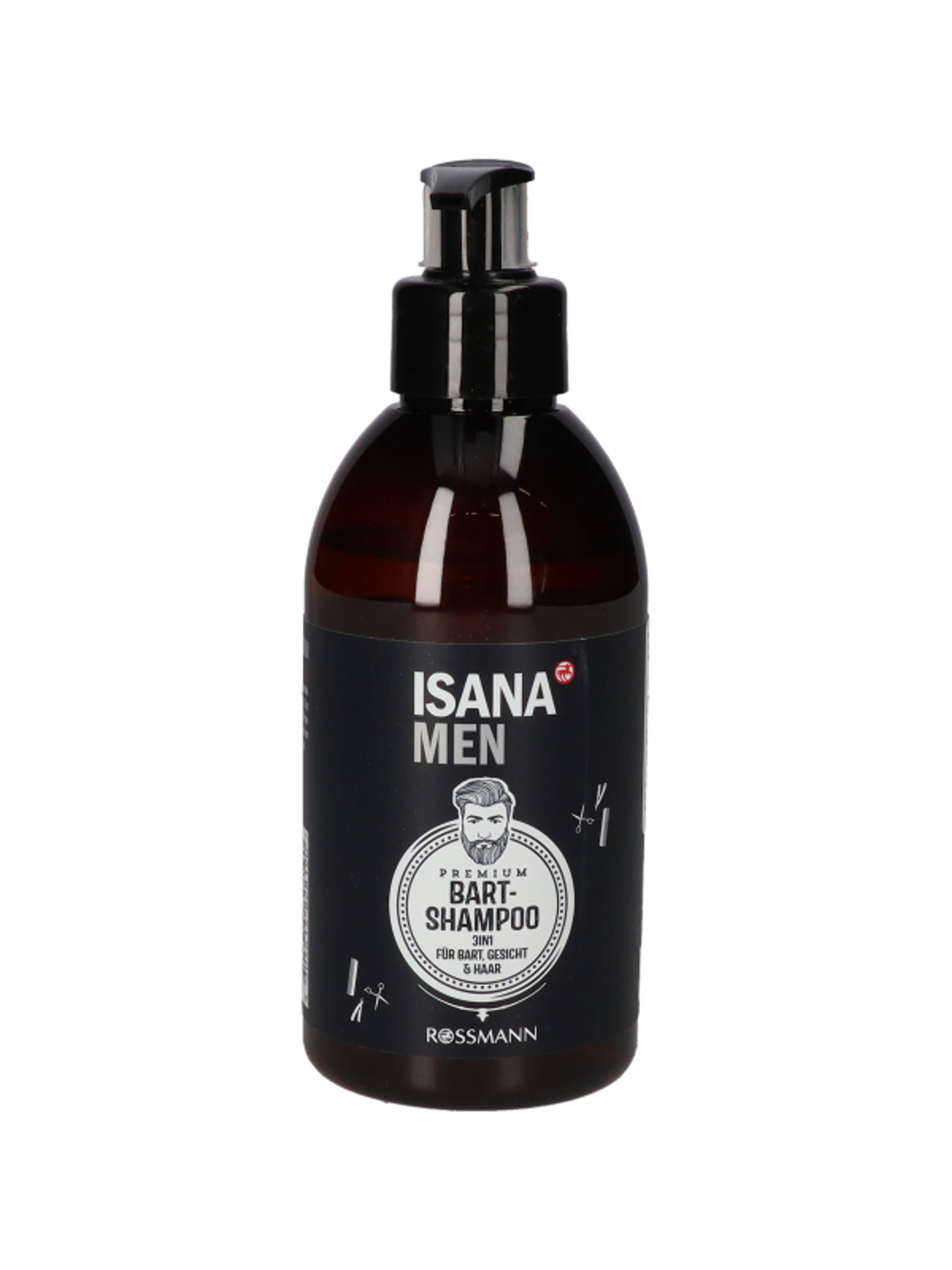 Isana Men Premium szakáll sampon, guarana & cink  - 250 ml-1