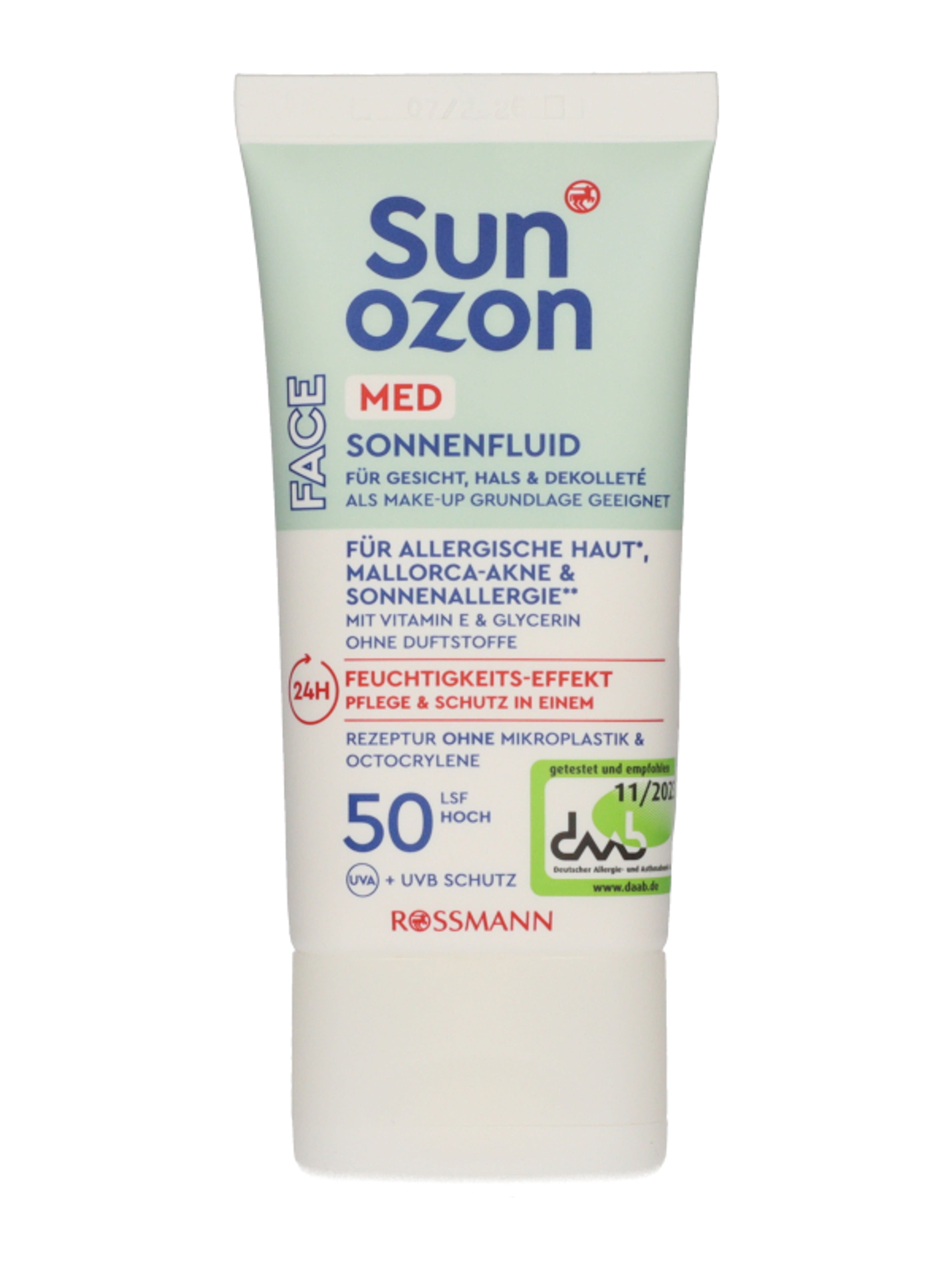 Sunozon Med fényvédő arckrém LSF50 - 50 ml-2