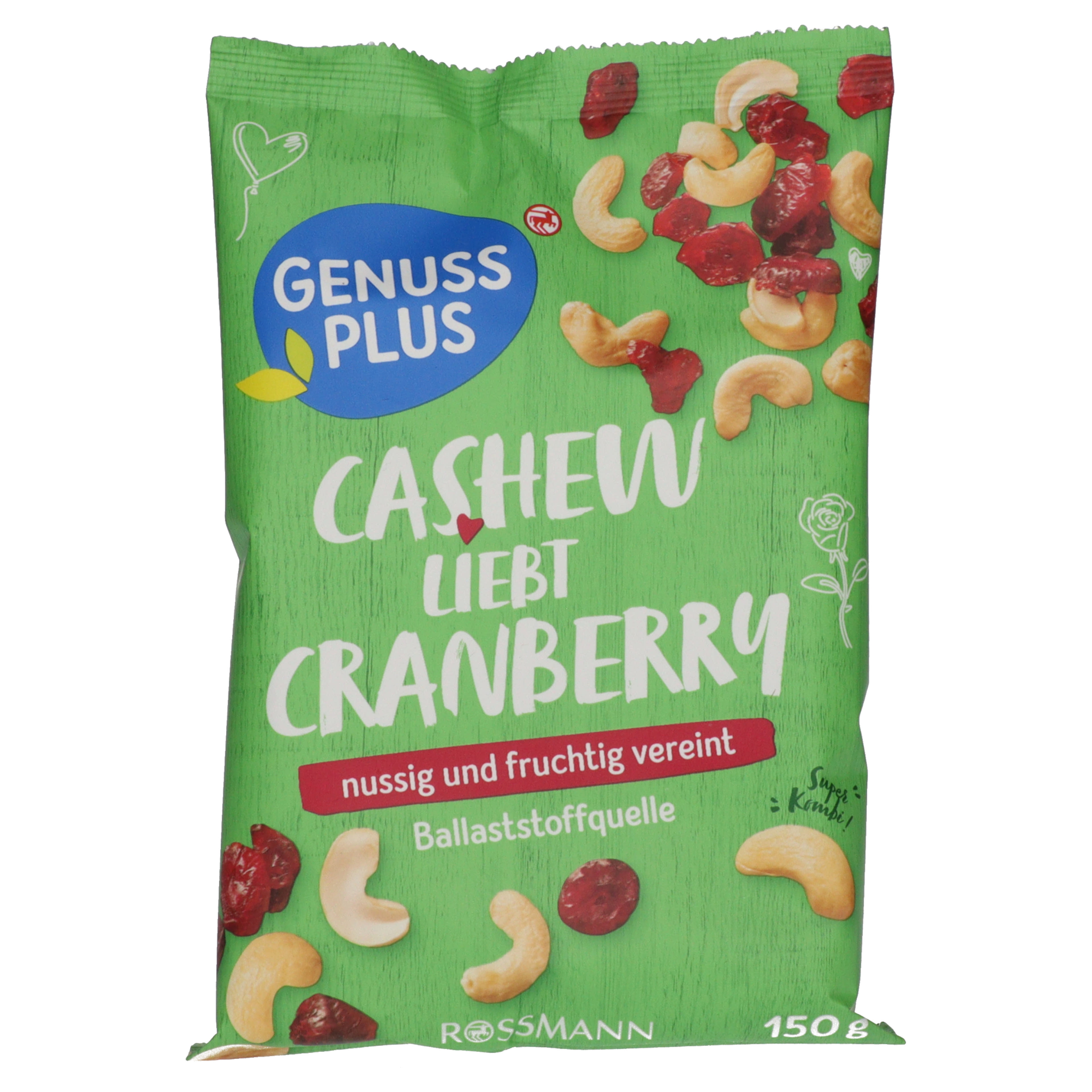 Genuss Plus kesudió & áfonya mix - 150 g-1