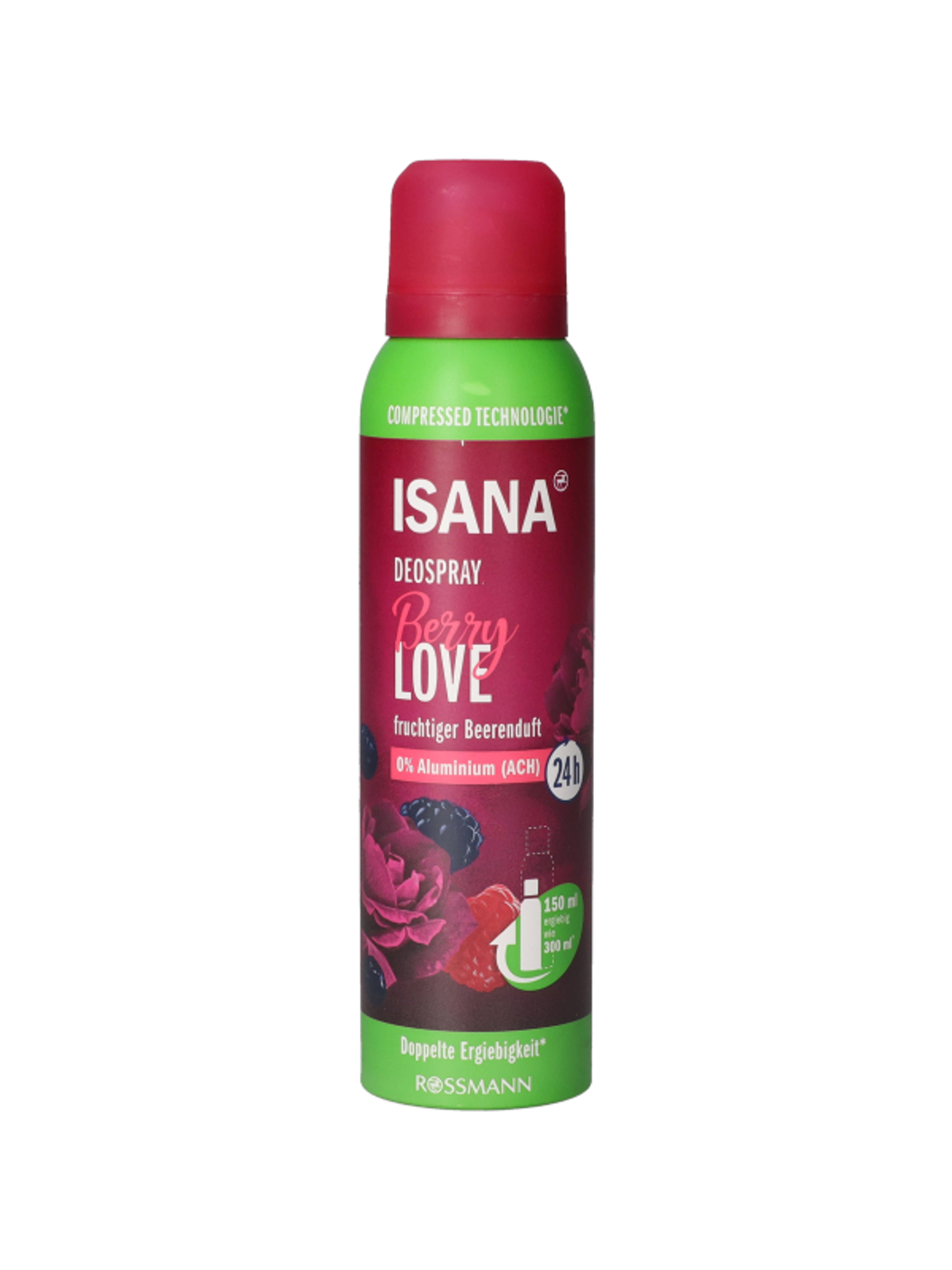 Isana Berry Love Compressed dezodor - 150 ml-1
