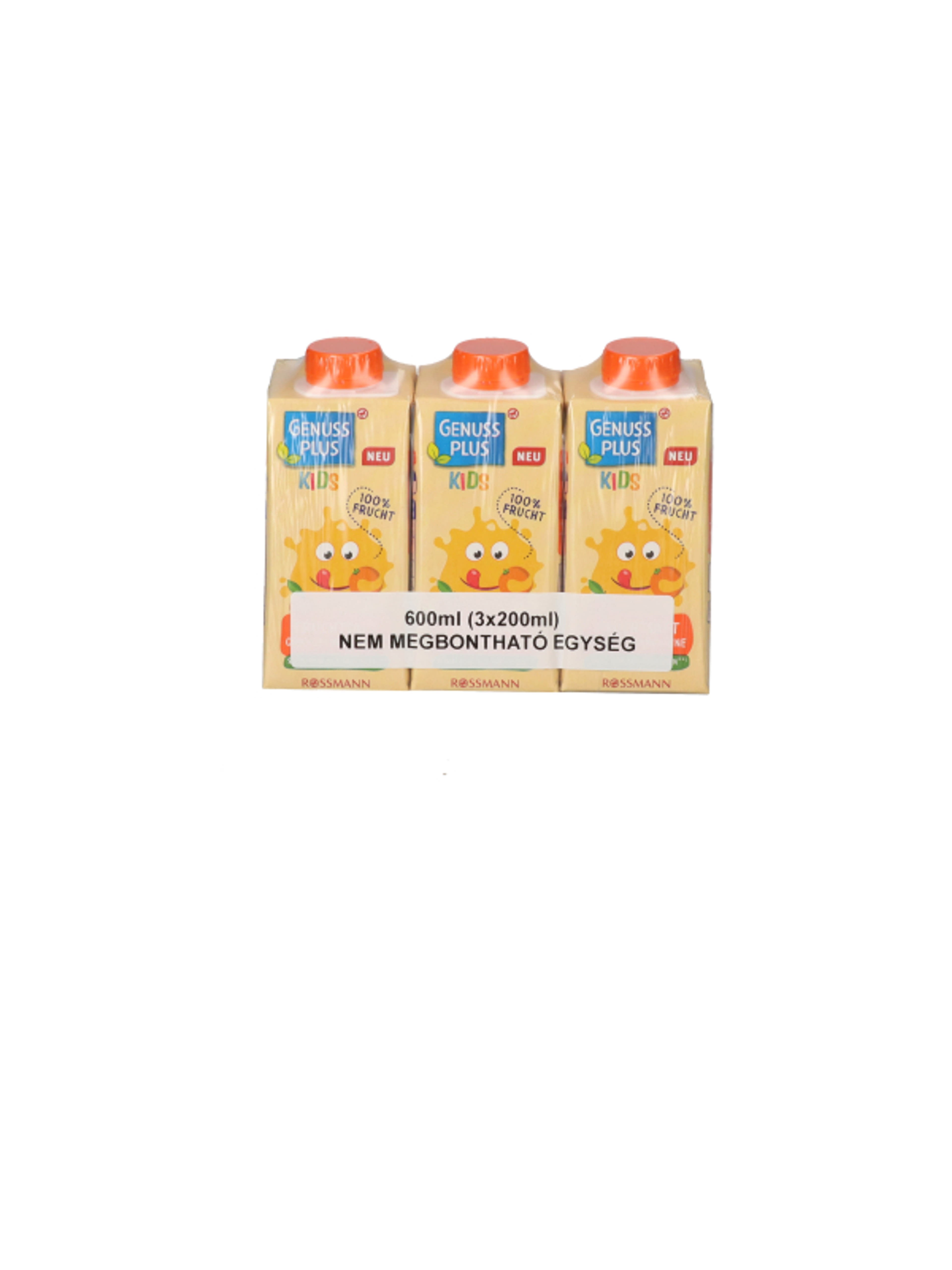 Genuss Plus Kids narancs-mandarin gyümölcslé 1év+ 3 x 200 ml - 600 ml