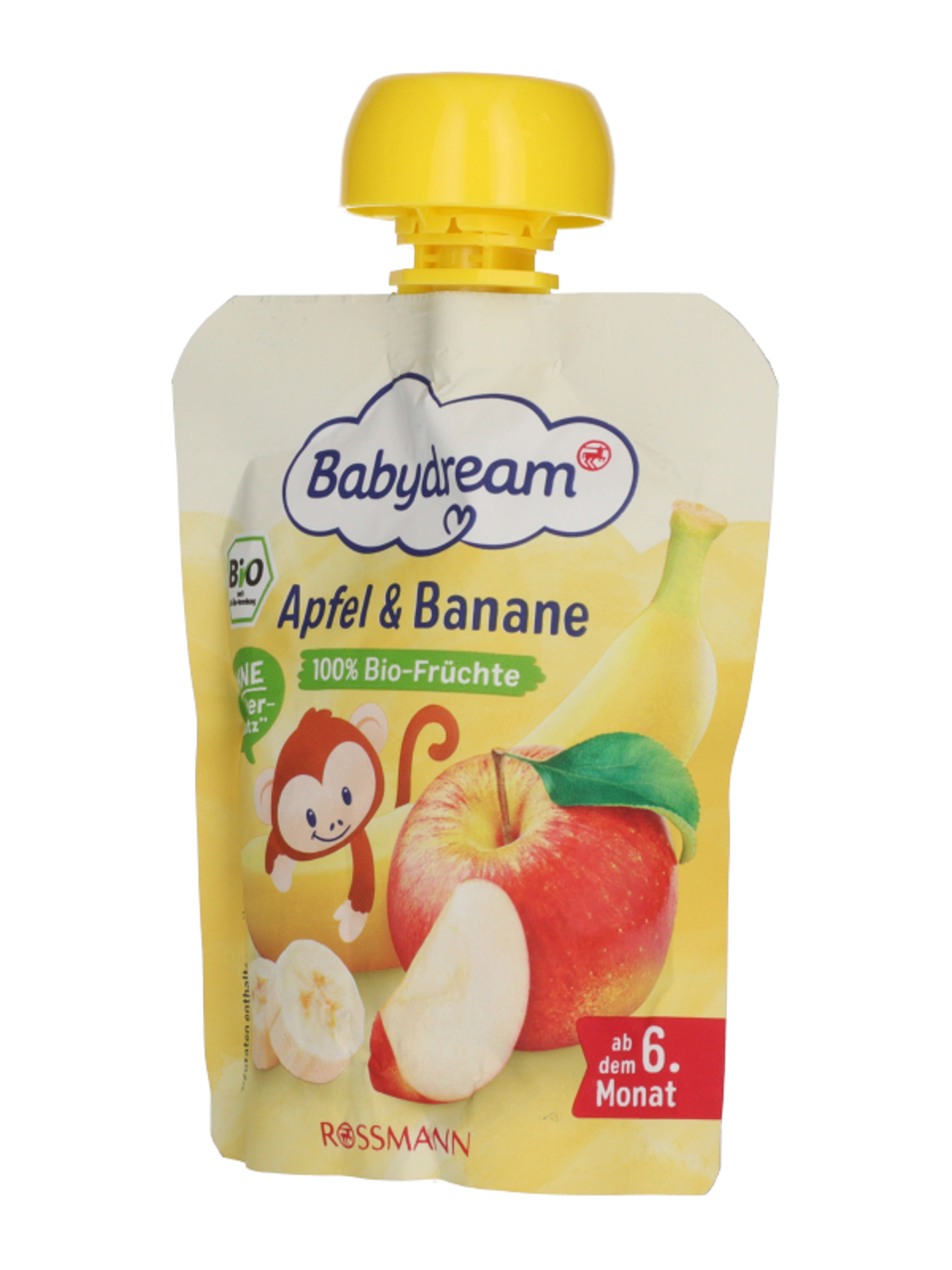 Babydream Bio gyümölcspüré 6 hónapos kortól, alma és banán - 90 g-2