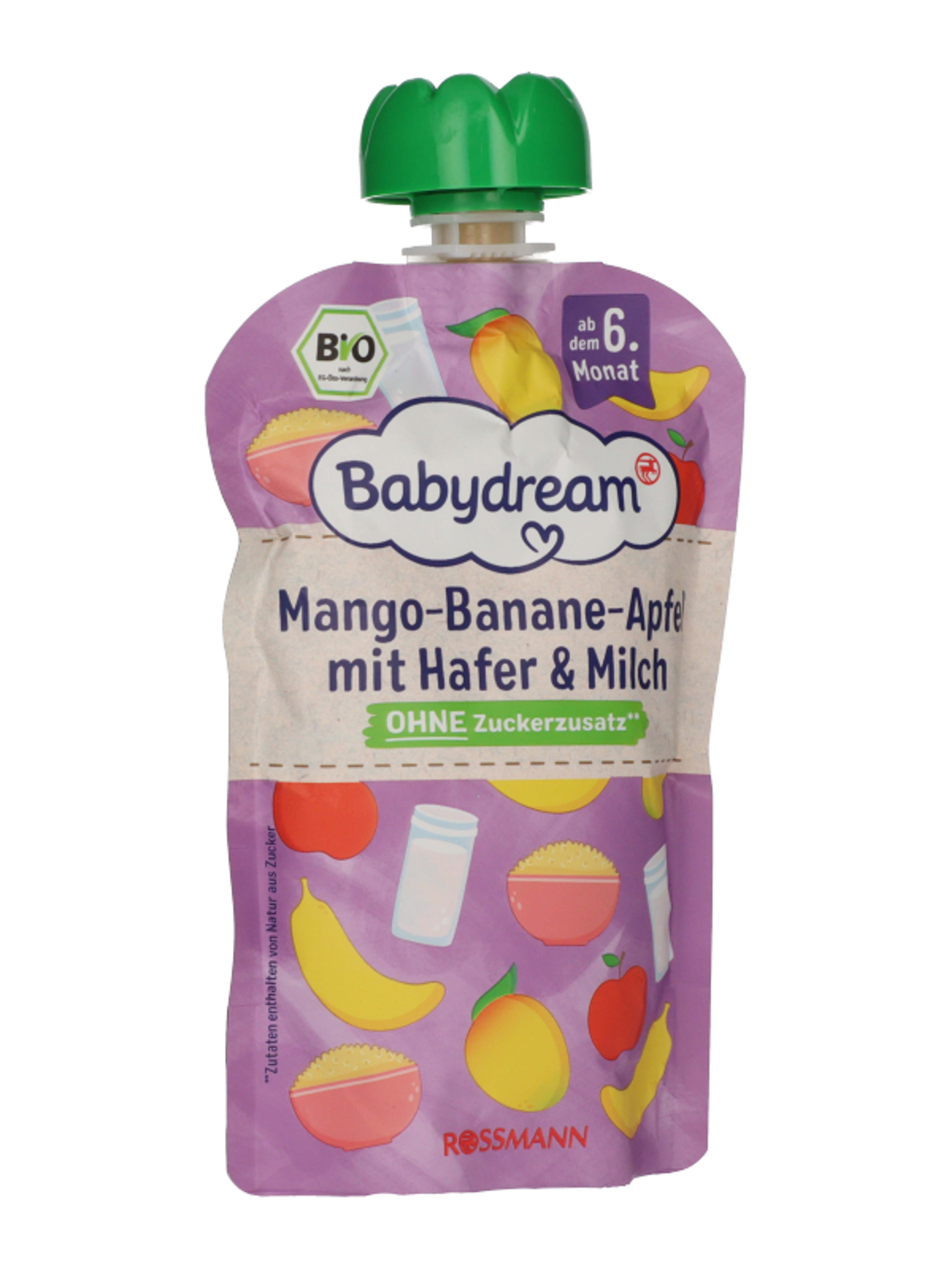 Babydream bio gyümölcs püré mangó-banán-alma-zab 6 hónapos kortól - 100 g-4