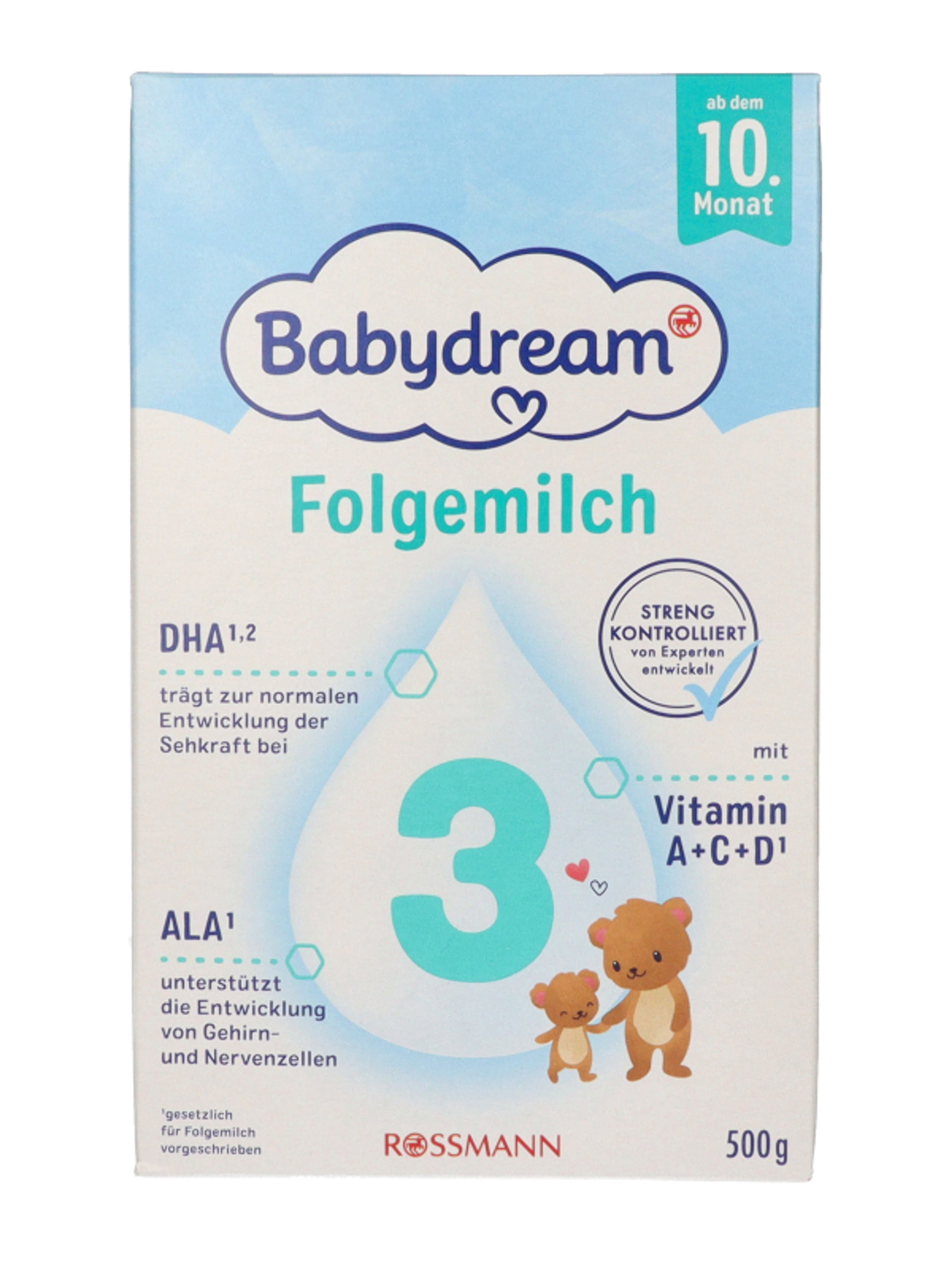 Babydream 3-es Tejalapú Anyatej Kiegészítő Tápszer 10 Hónapos Kortól - 500 g