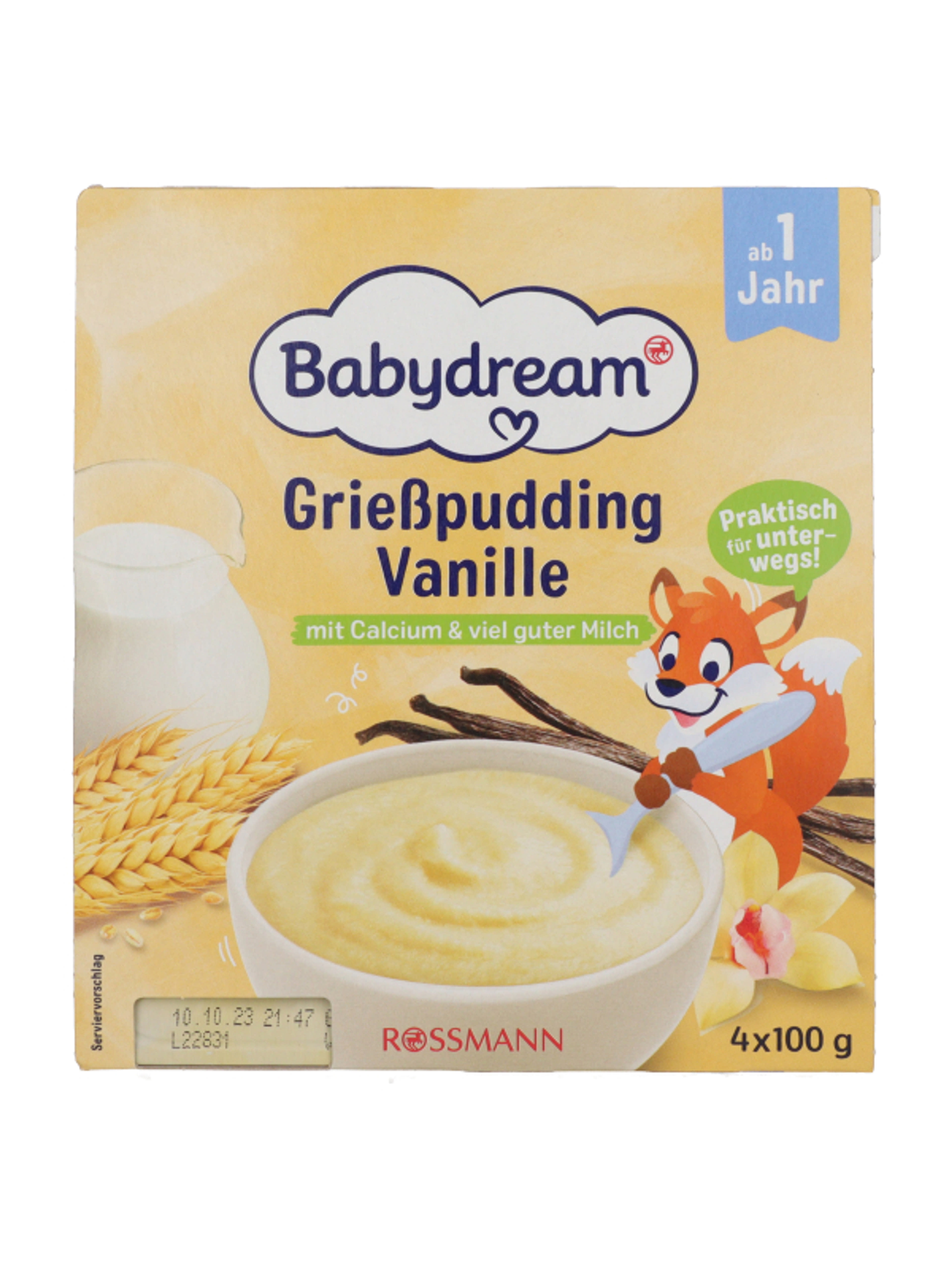 Babydream rizspuding vanília 12 hónapos kortól 4 db - 400g-1