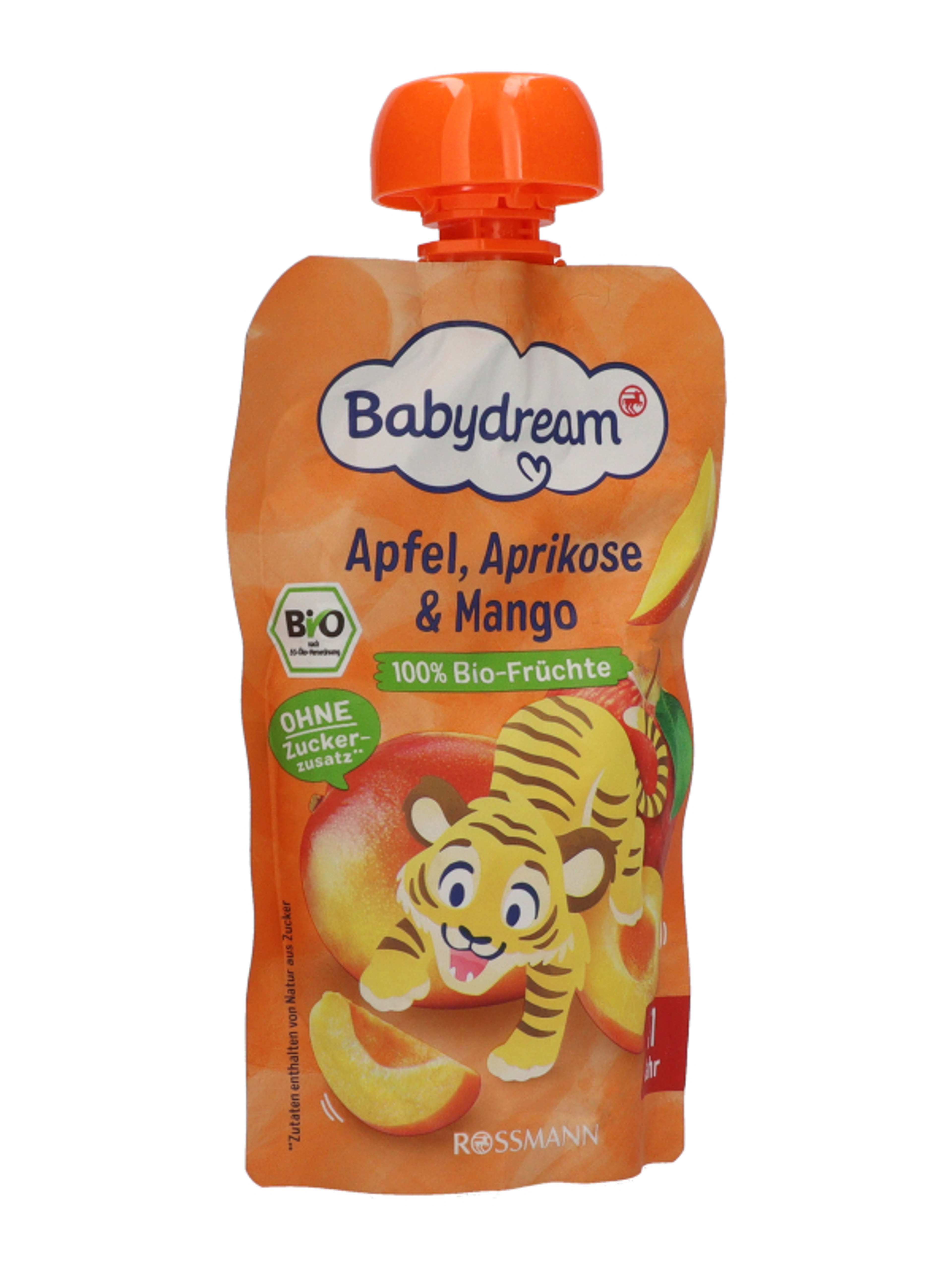 Babydream gyümölcspüré alma-sárgabarack-mangó 1 éves kortól - 100 g-5