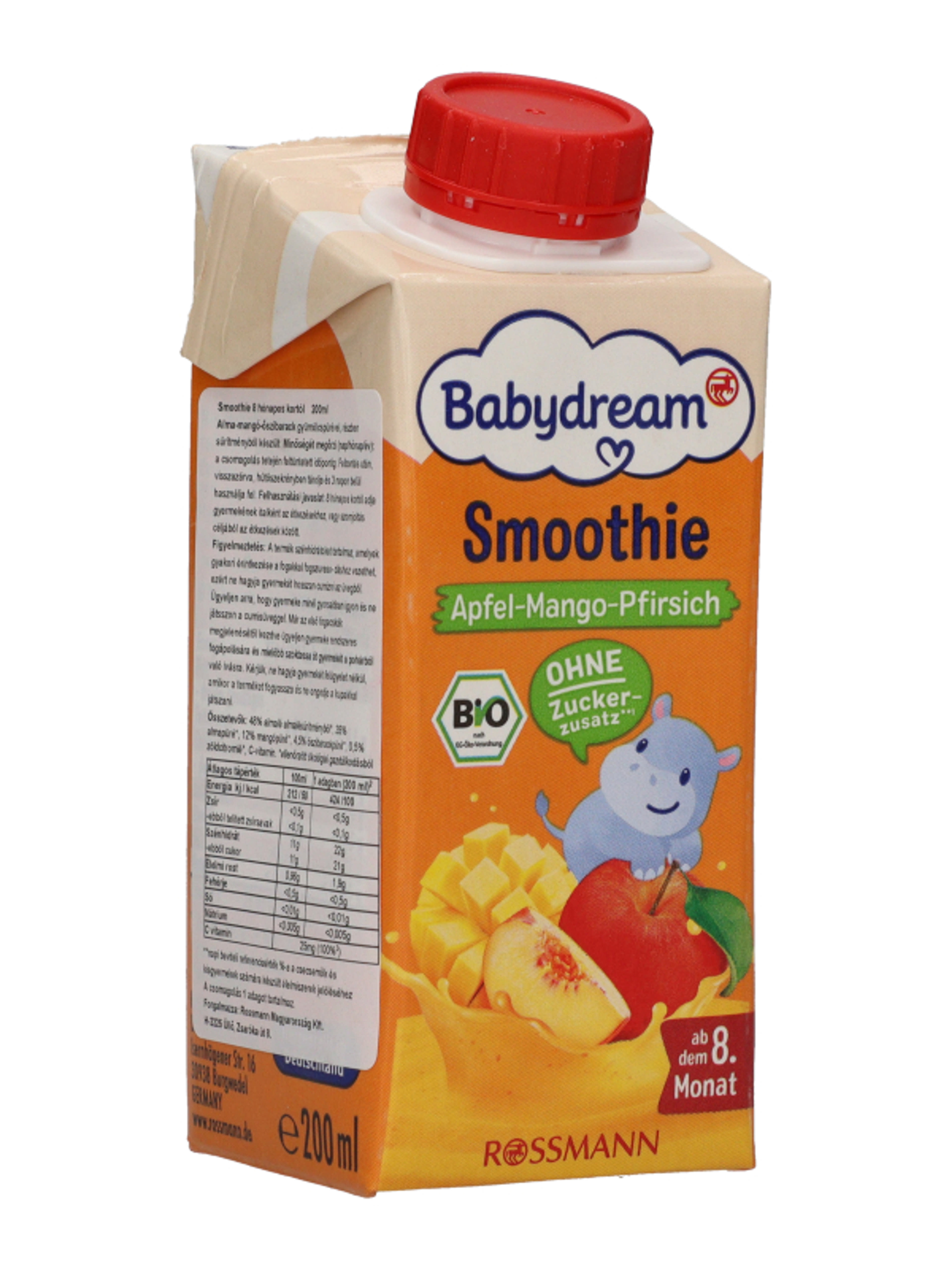 Babydream smoothie alma-mangó-barack 8 hónapos kortól - 200 ml-5