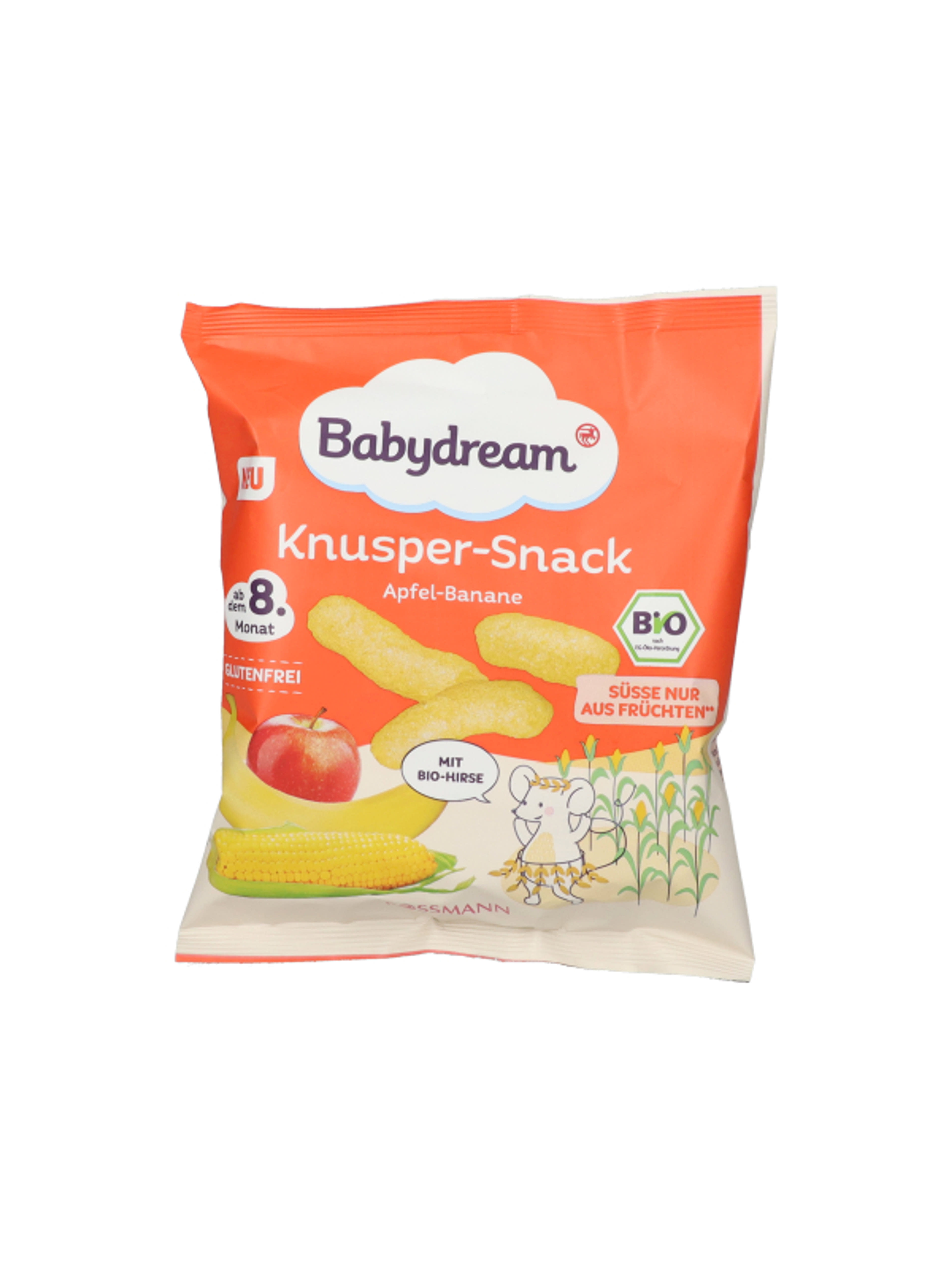 Babydream Bio snack 8 hónapos kortól,alma és banán - 30 g-1