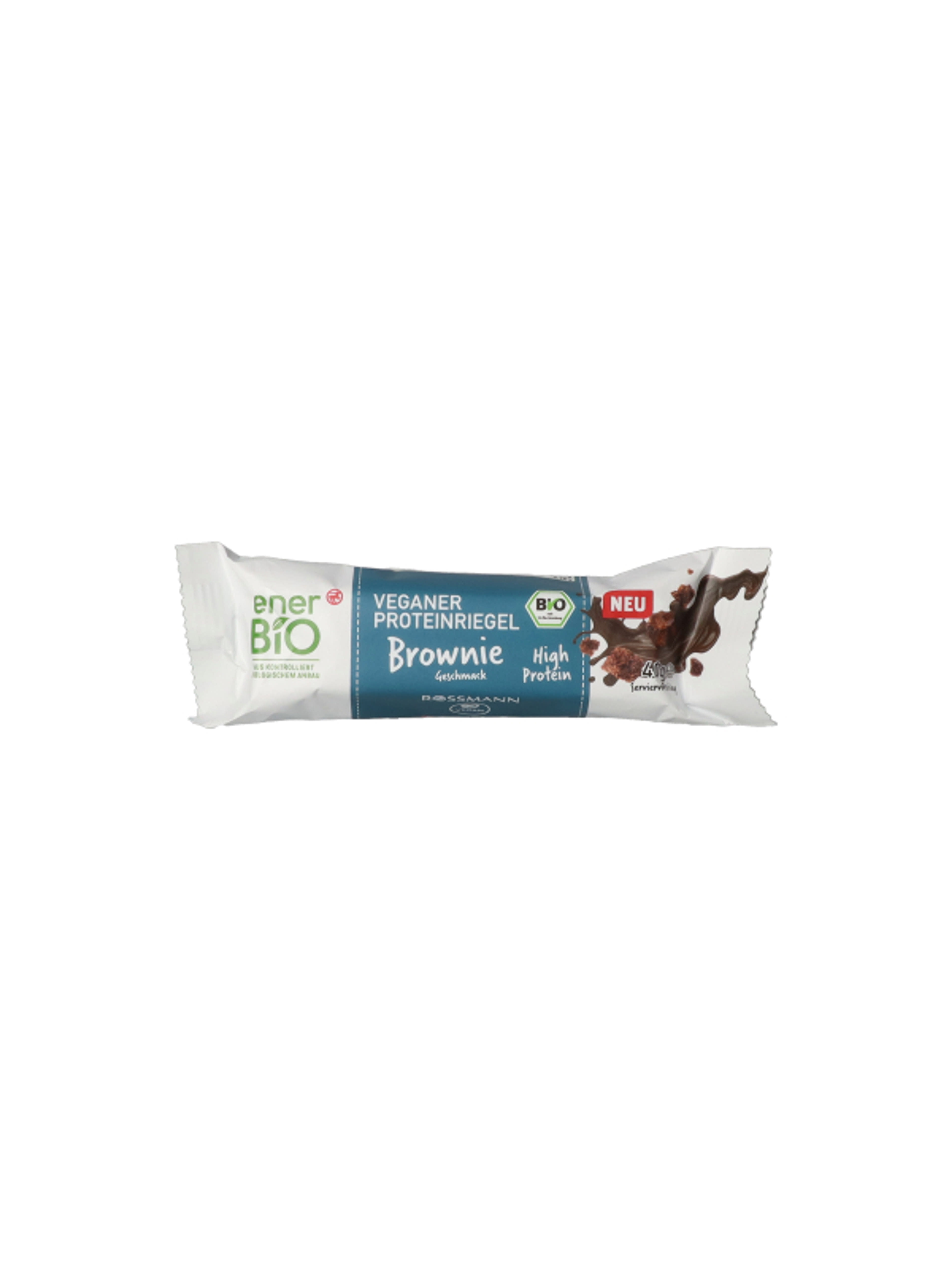 Ener-bio fehérjeszelet, csokoládé & brownie ízesítésű - 40 g-1
