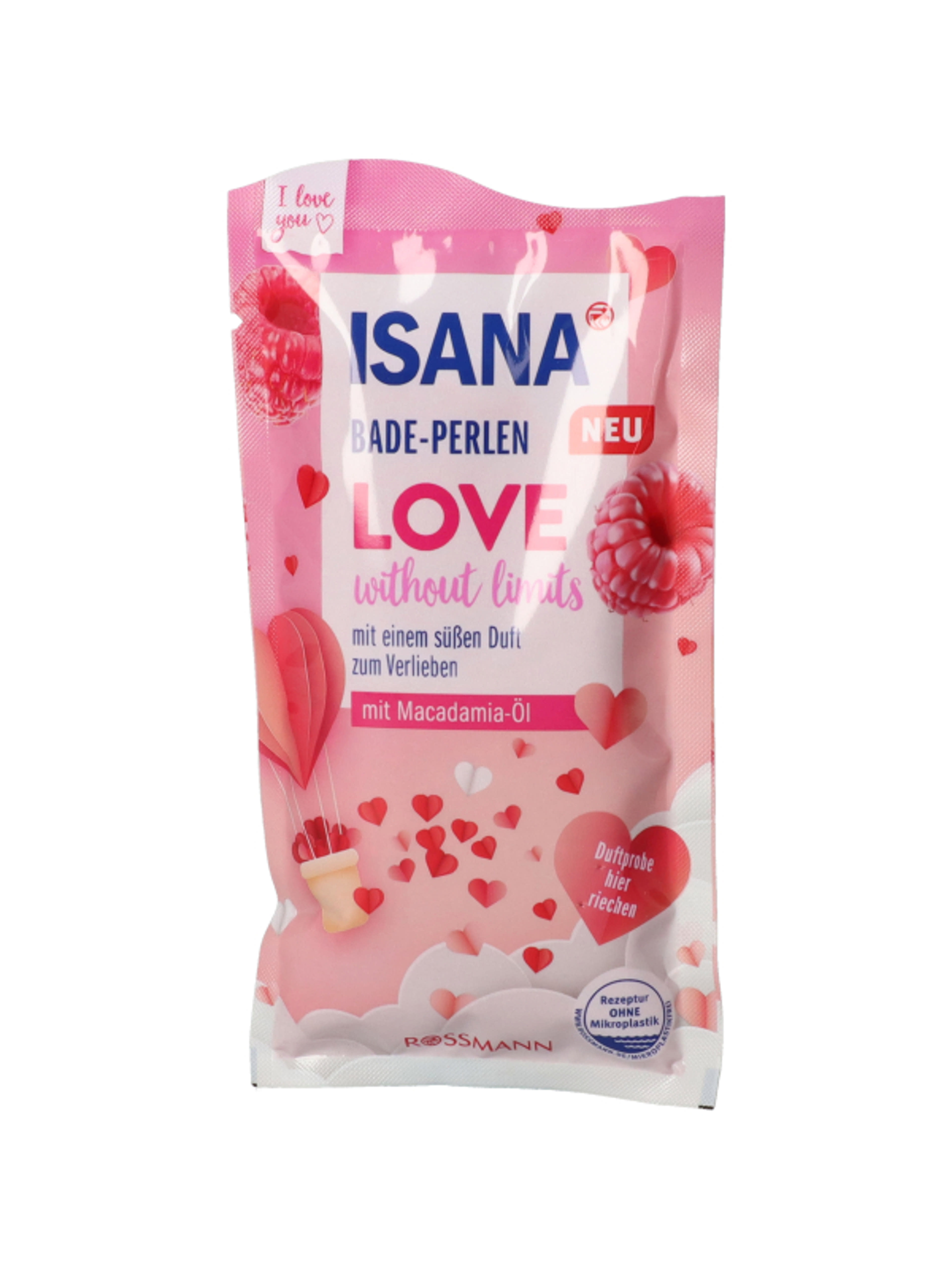 Isana Love Without Limits fürdőgyönyg - 60 g