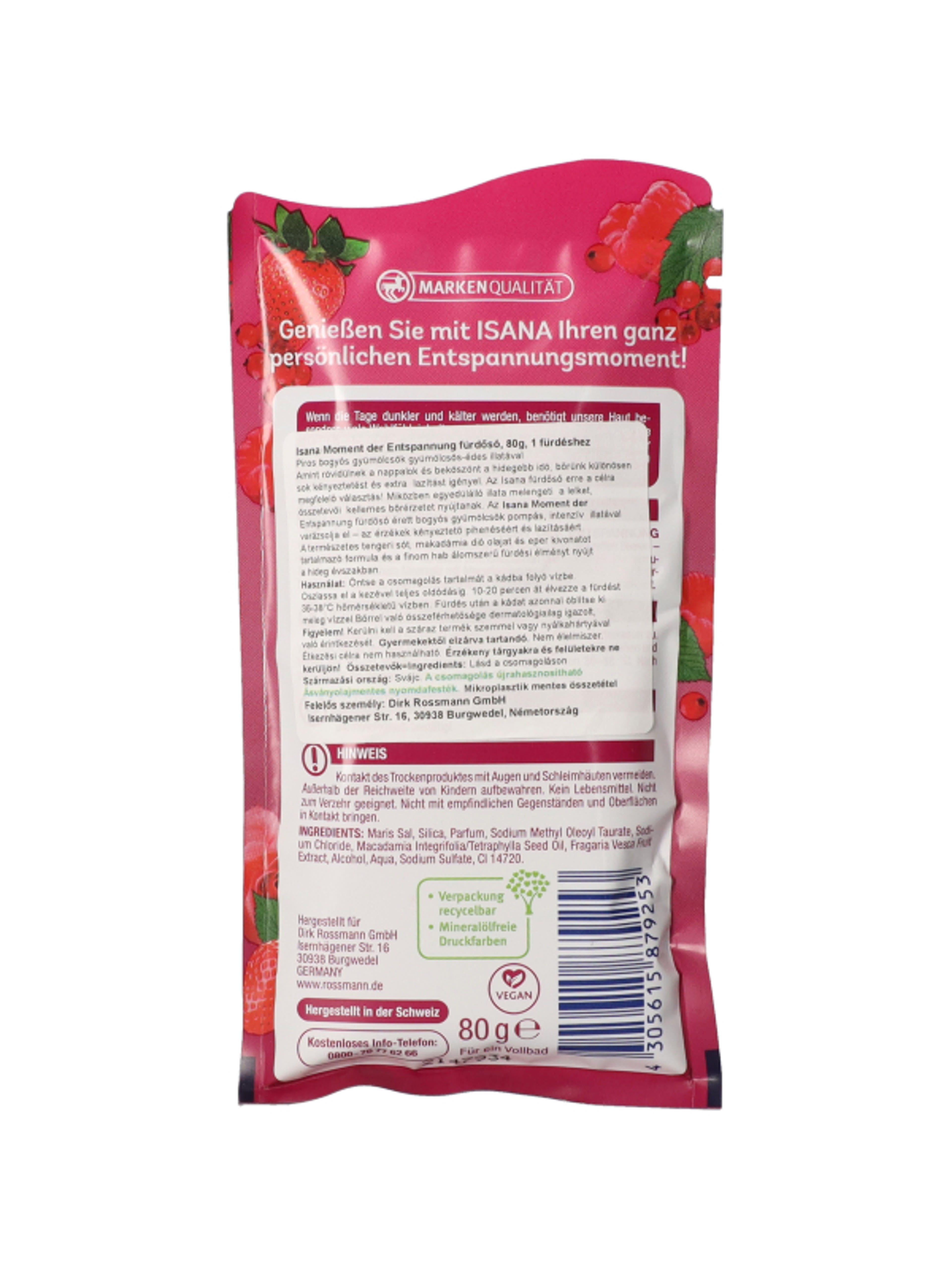 Isana Moment of Relaxtion fürdősó - 80g-3
