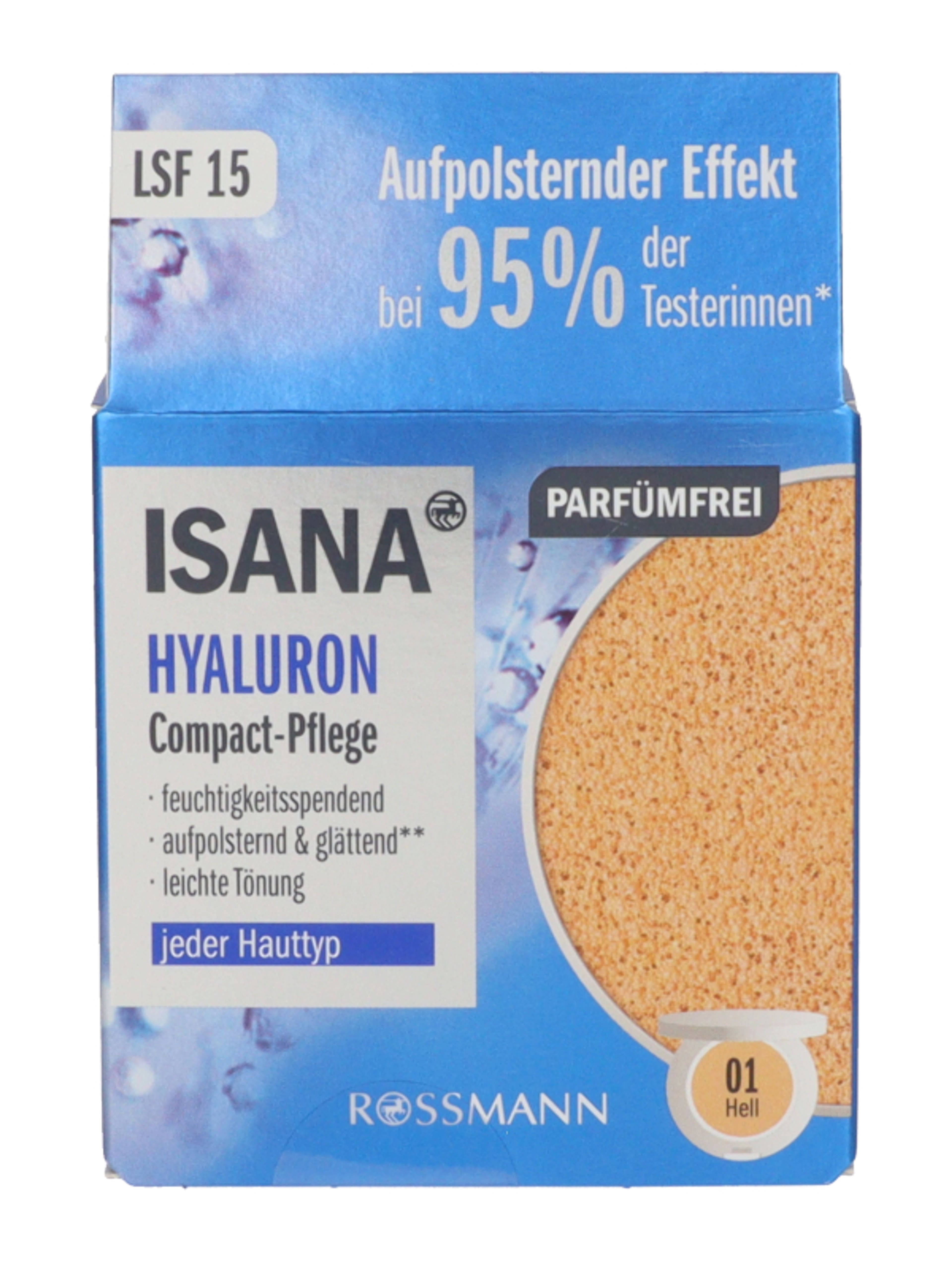 Isana Hylarulon Compact ápoló krém, világos árnyalat - 15 g-3
