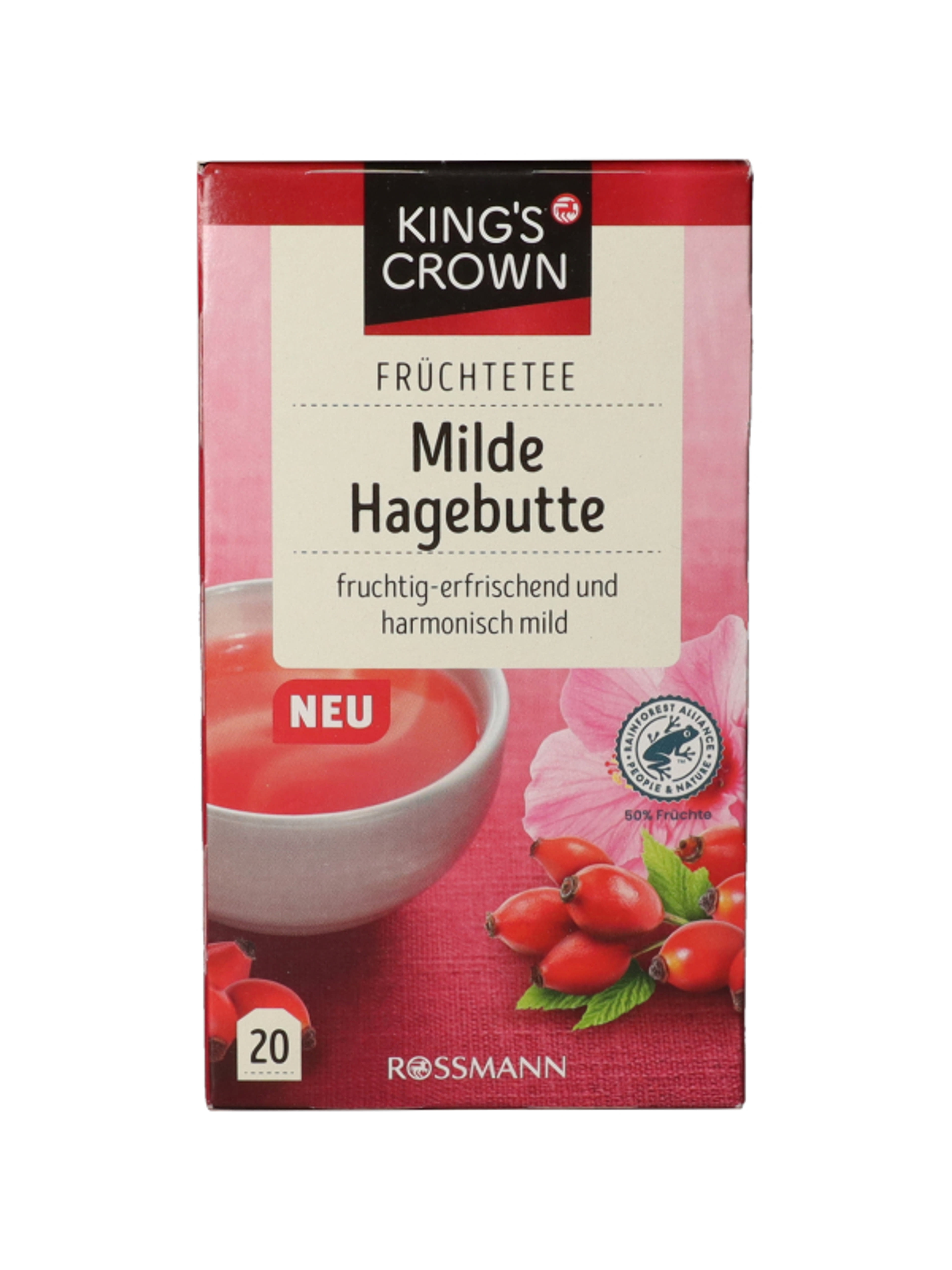 King's Crown tea, lágy csipkebogyó filter - 20 db-6