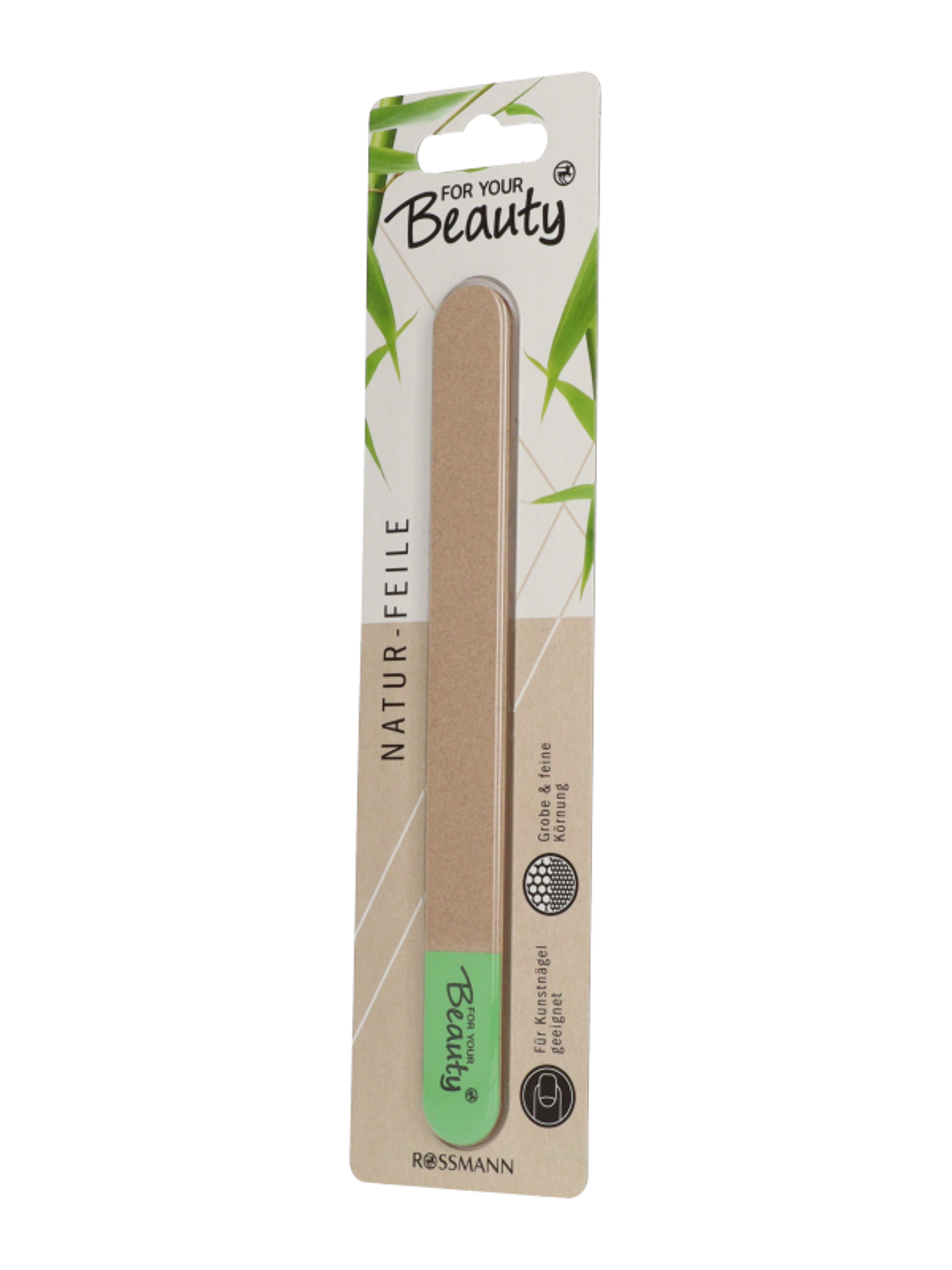 For Your Beauty Natural bambuszmagos körömreszelő - 1 db-2