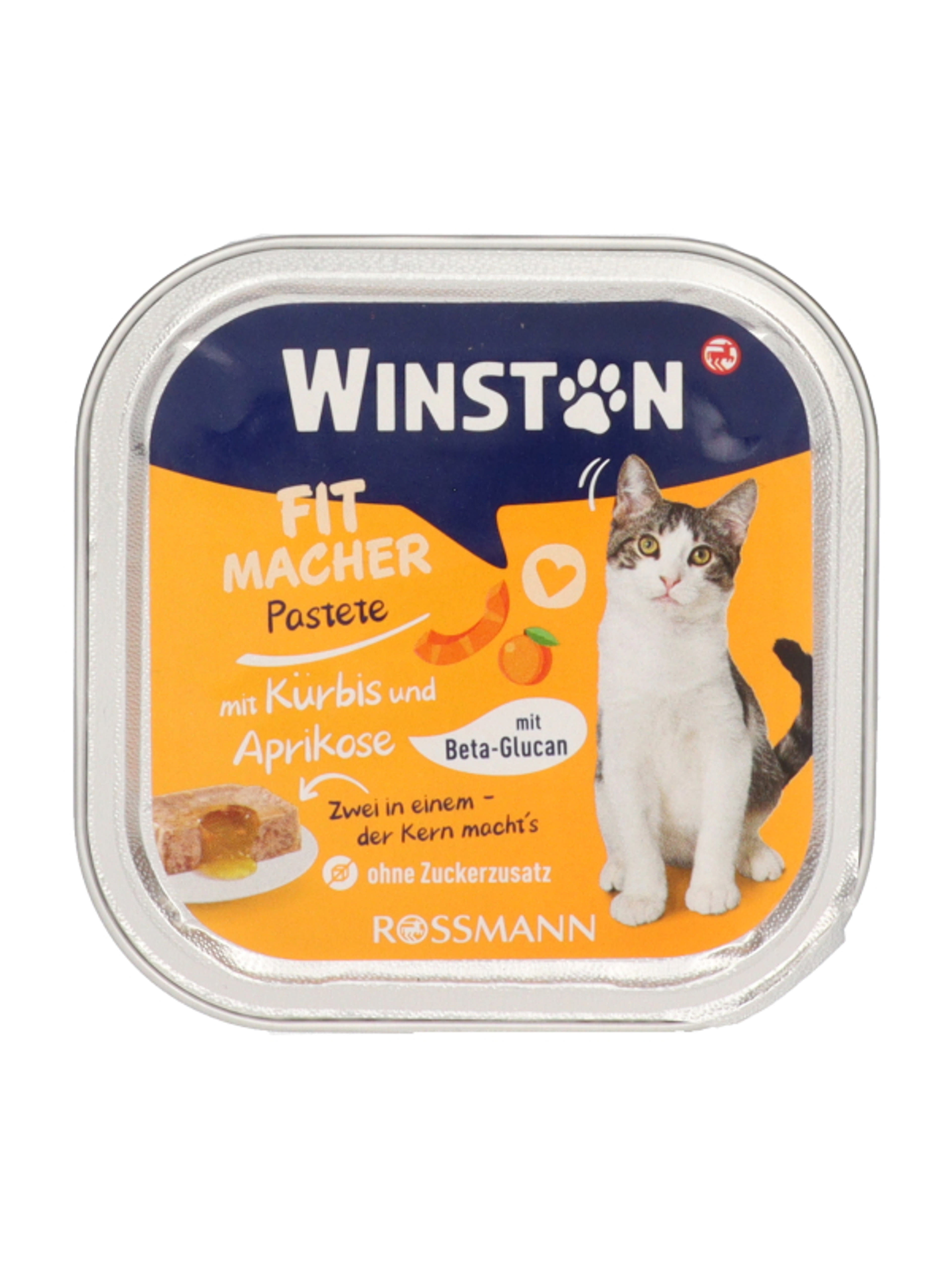 Winston Teljesértékű állateledel felnőtt macskák számára sütőtökkel és sárgabarackkal 100g