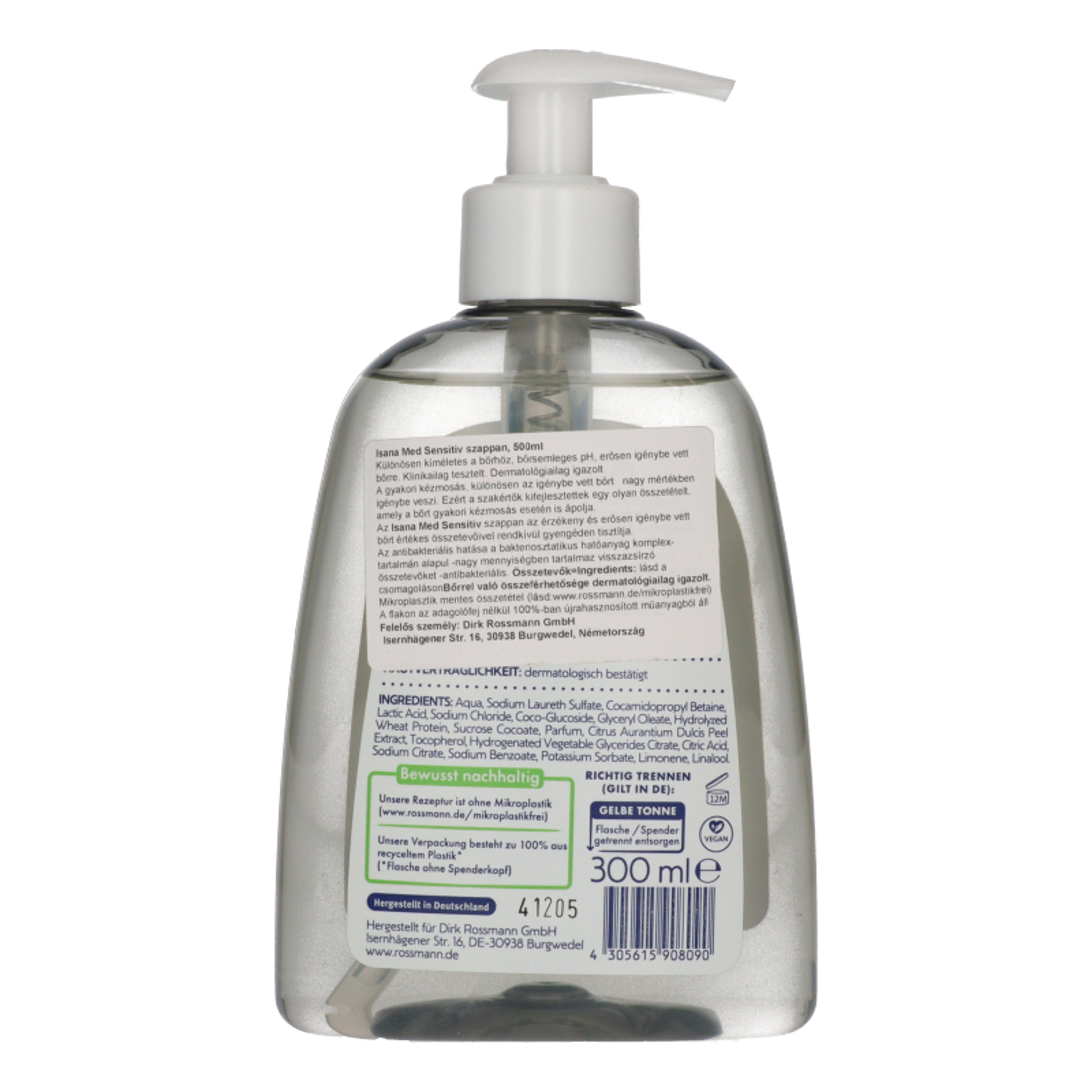 Isana Med Sensitive folyékony szappan - 300 ml-2