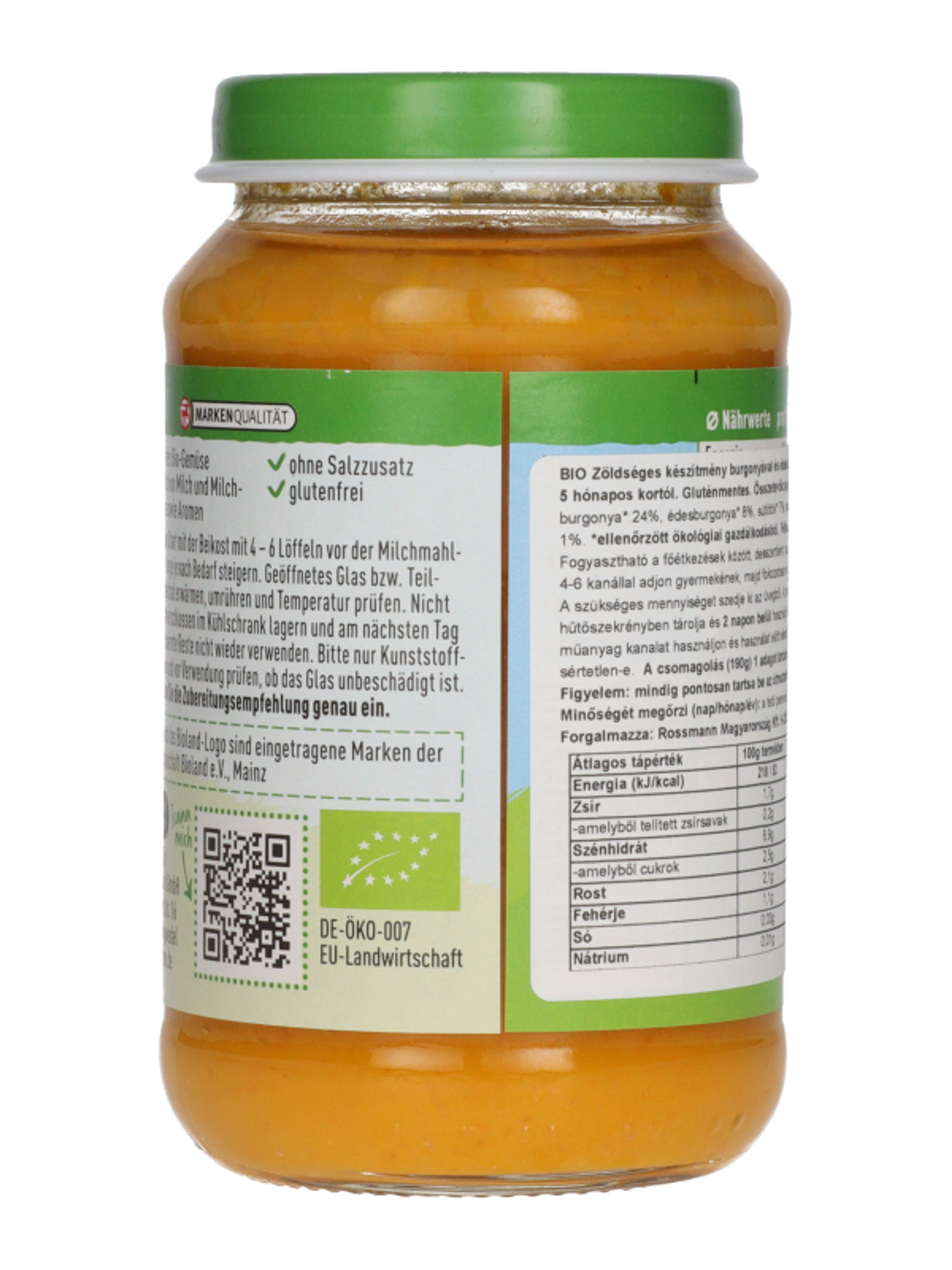Ener-bio zöldséges készítmény burgonyával és édesburgonyával 5 hónapos kortól - 190 g-4