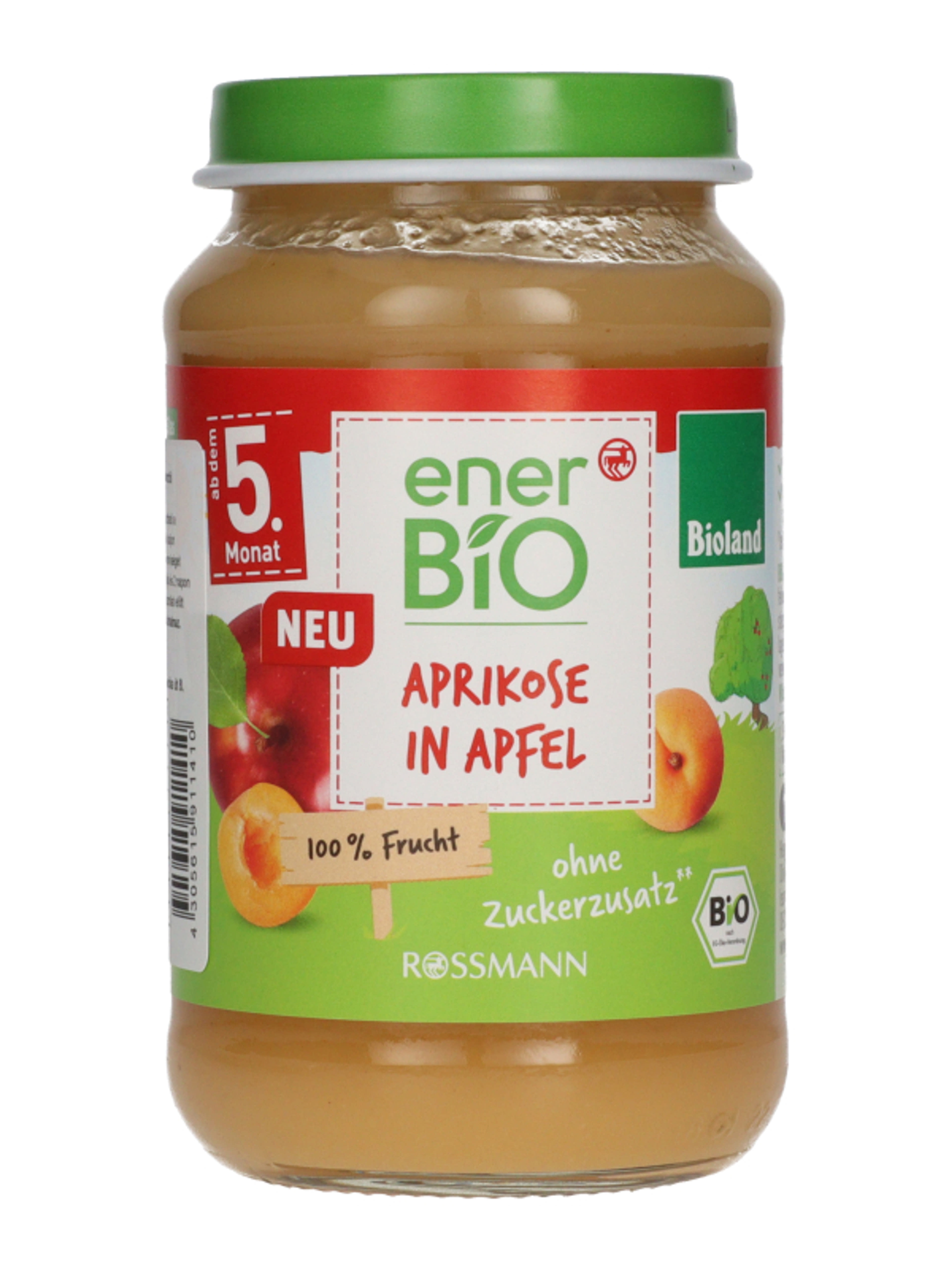 Ener-Bio gyümölcspüré, alma sárgabarack 5 hónapos kortól - 190 g-2