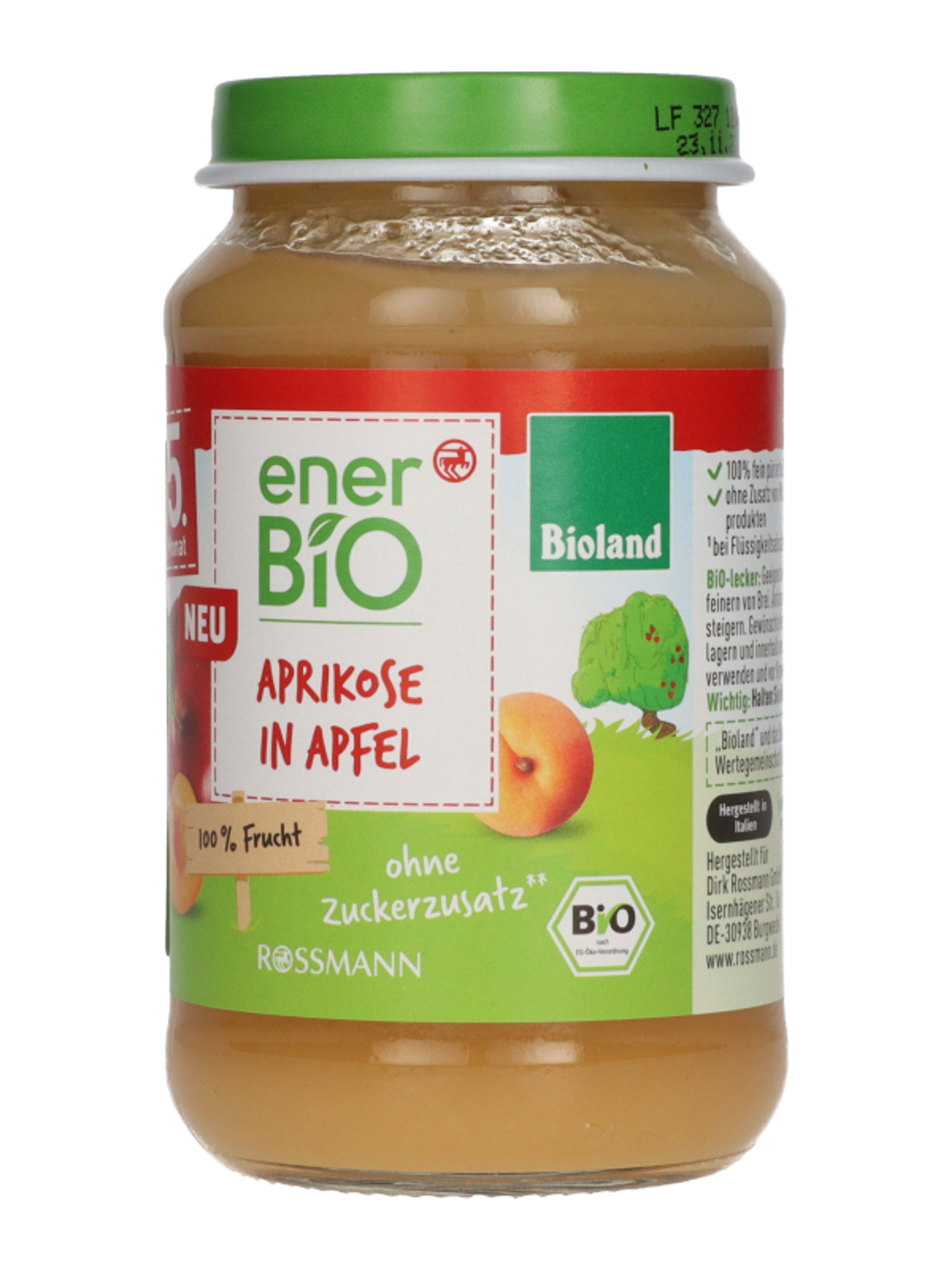 Ener-Bio gyümölcspüré, alma sárgabarack 5 hónapos kortól - 190 g-3
