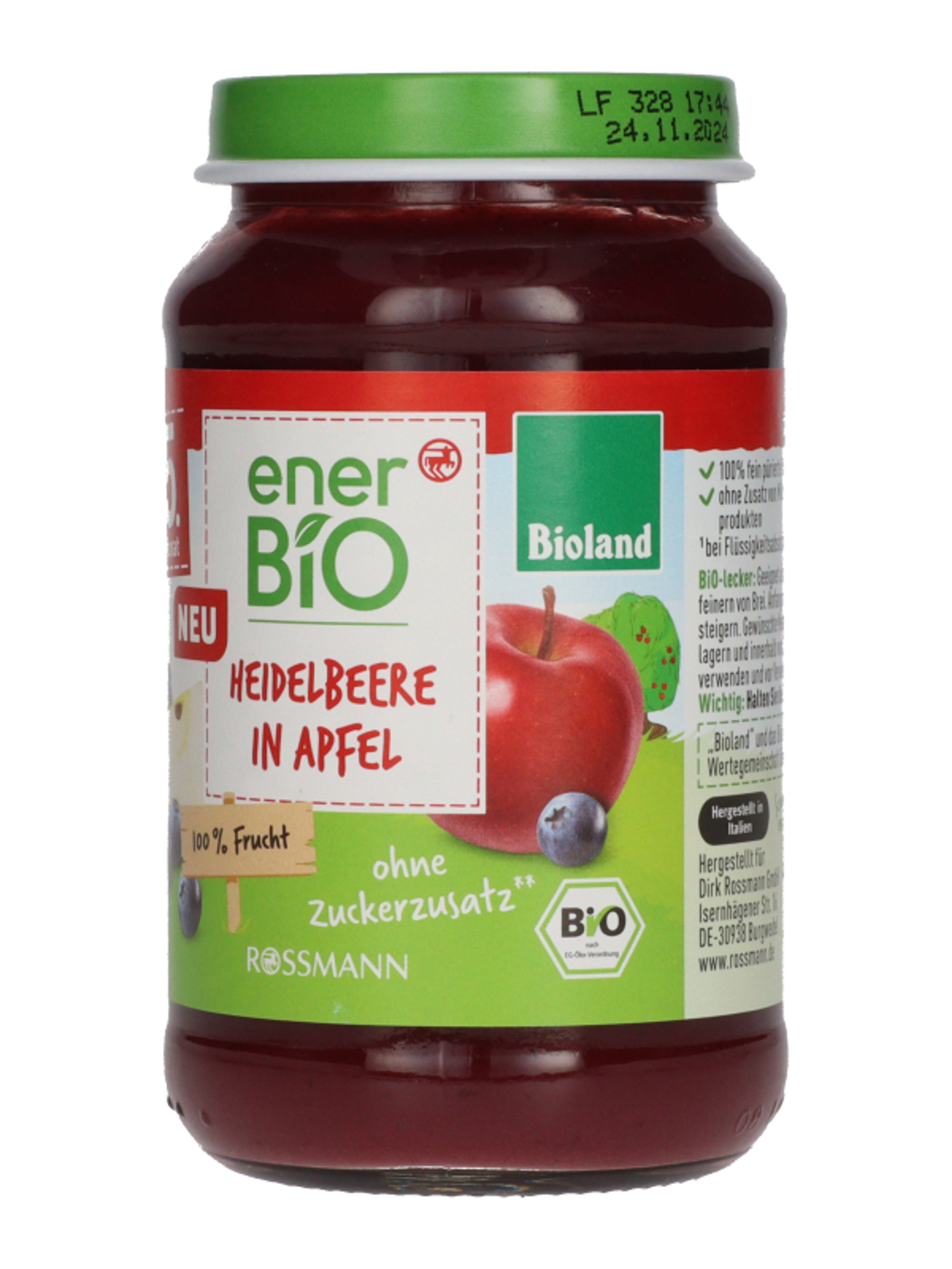 Ener-Bio gyümölcspüré, alma áfonya 5 hónapos kortól - 190 g-3