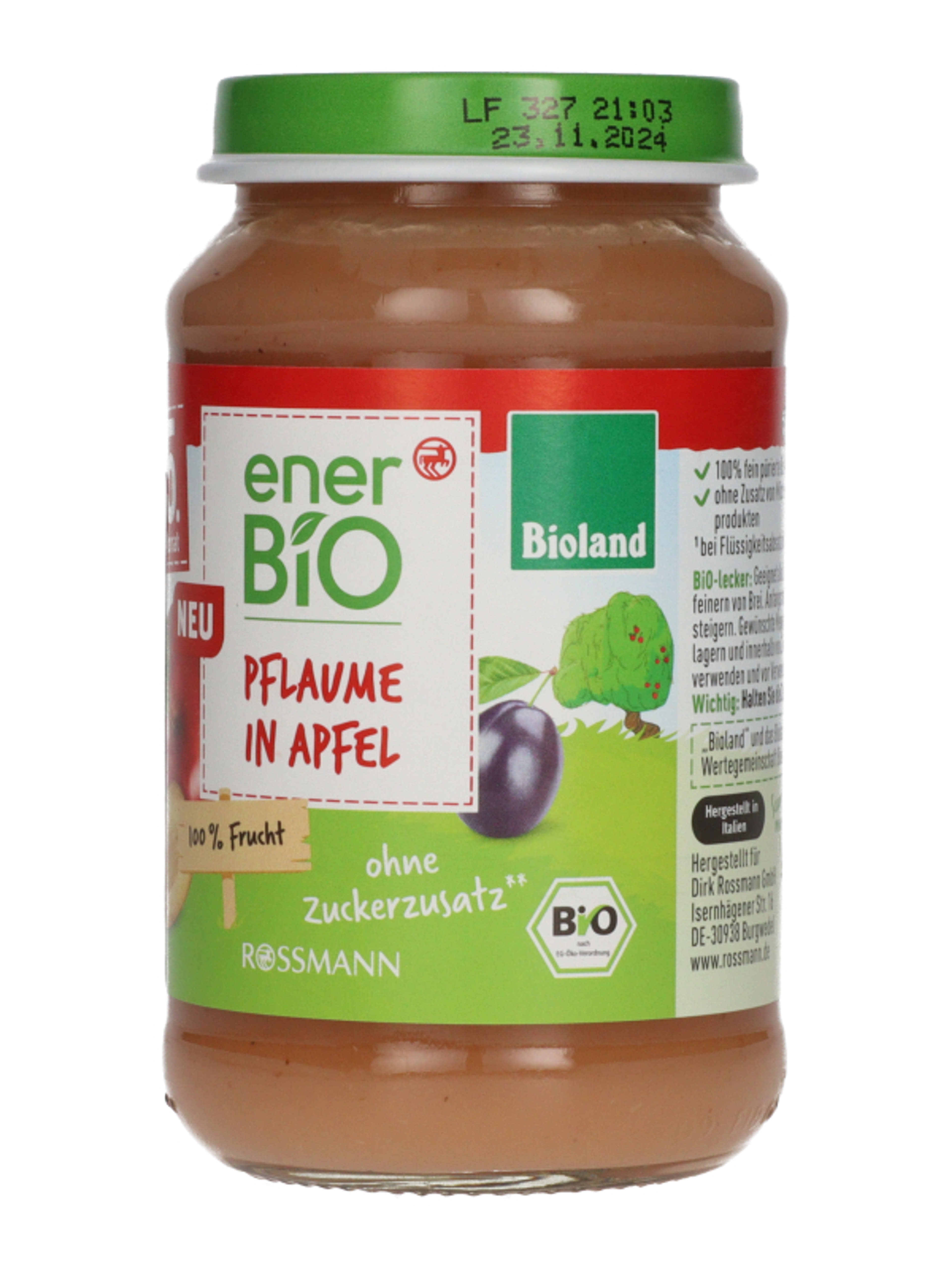 Ener-Bio gyümölcspüré - alma szilvával 5 hónapos kortól -190 g-3