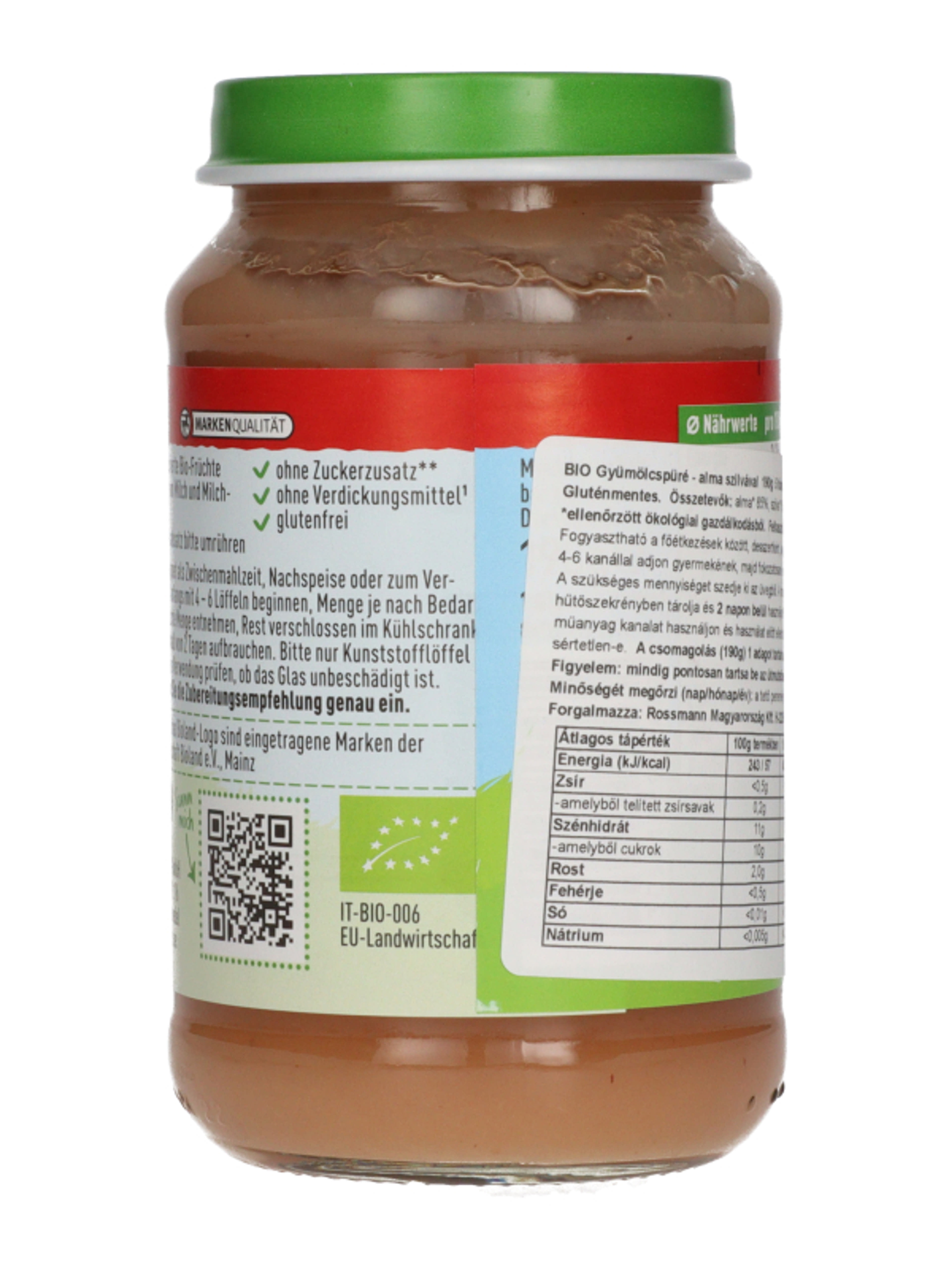 Ener-Bio gyümölcspüré - alma szilvával 5 hónapos kortól -190 g-4
