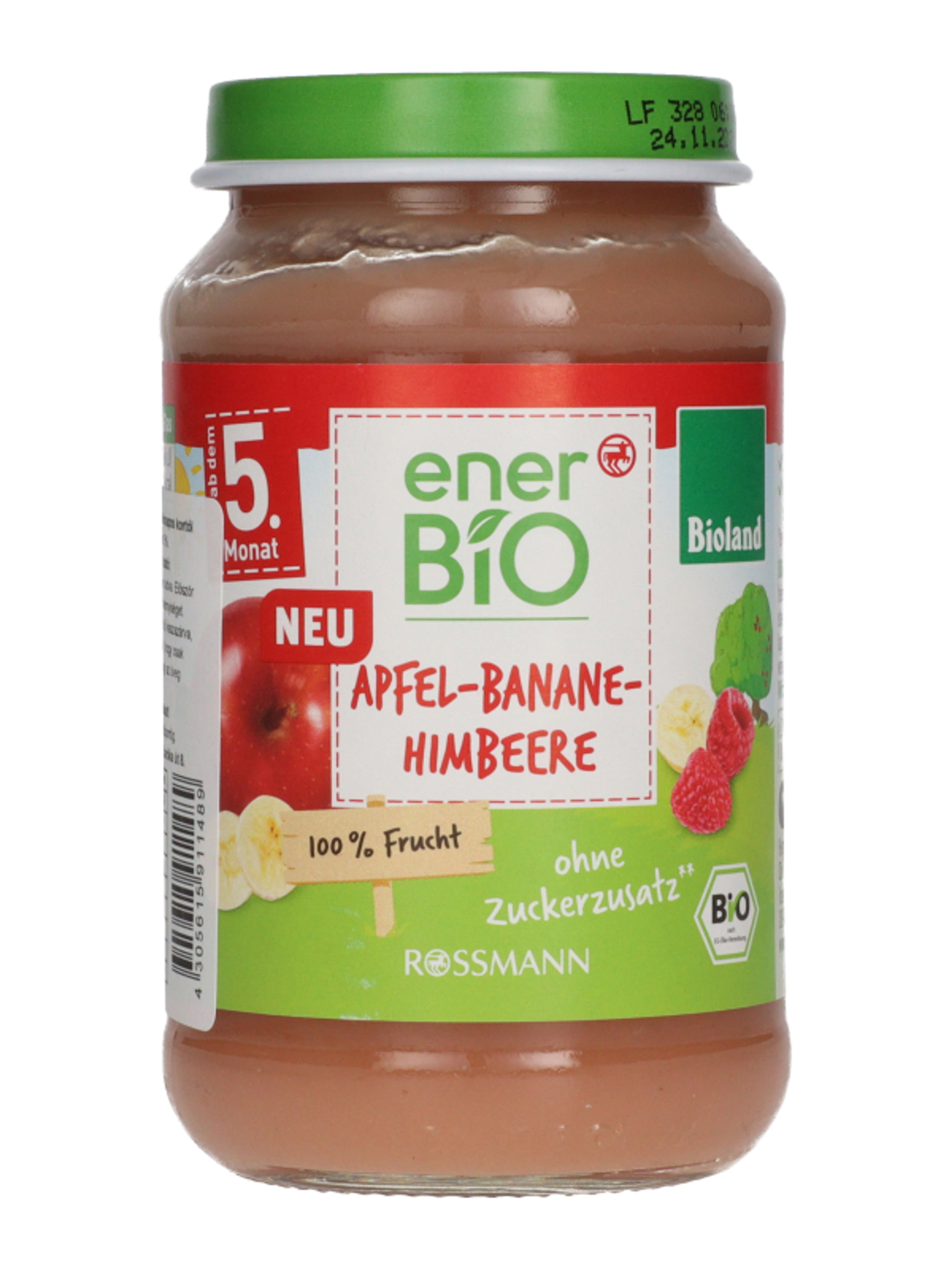 Ener-Bio gyümölcspüré, alma banánnal és málnával 5 hónapos kortól - 190 g-2