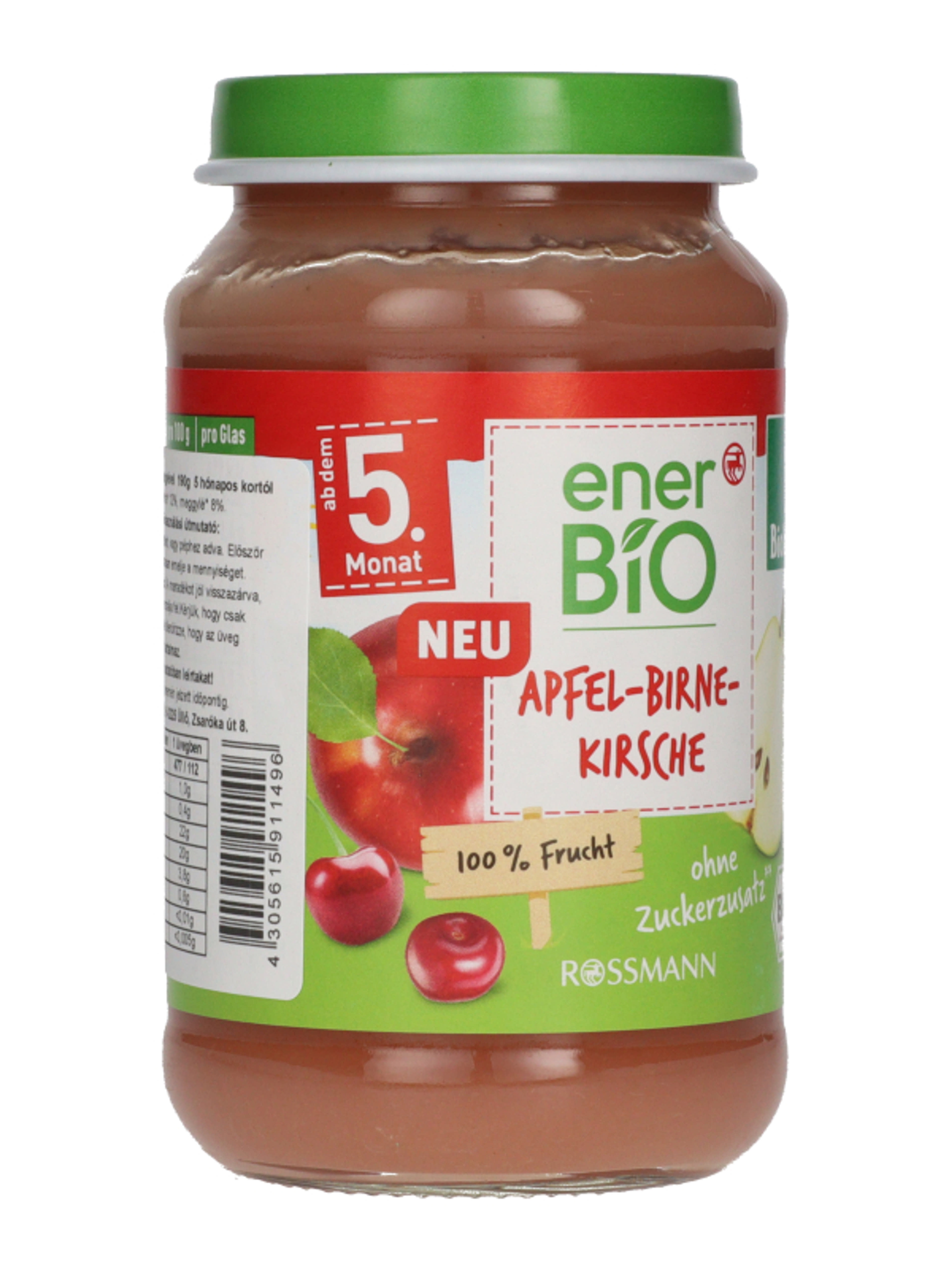 Ener-Bio gyümölcspüré, alma körtével és meggylével 5 hónapos kortól - 190 g-5