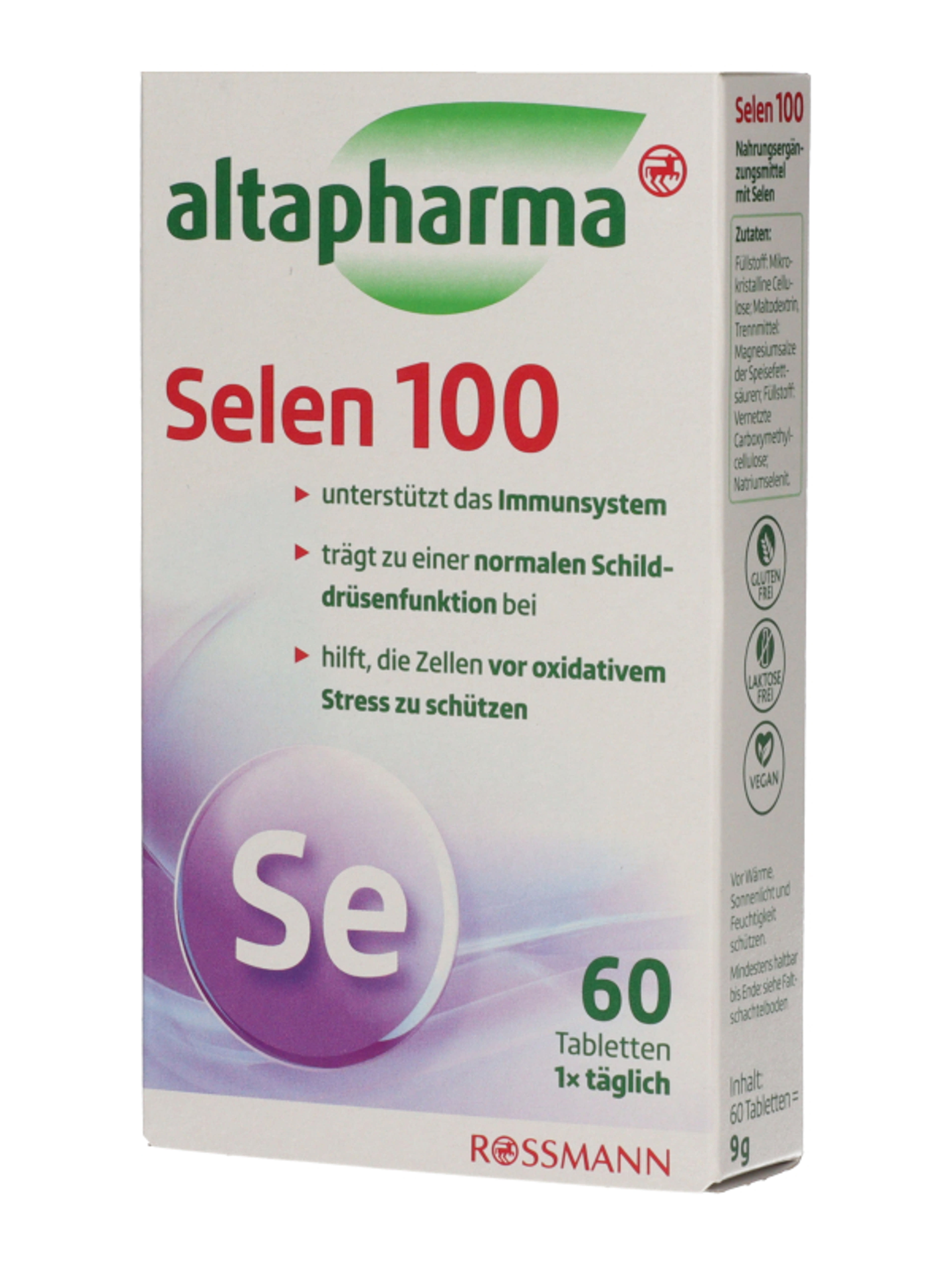 Altapharma Szelén 100 étrendkiegészítő tabletta -  60db-3