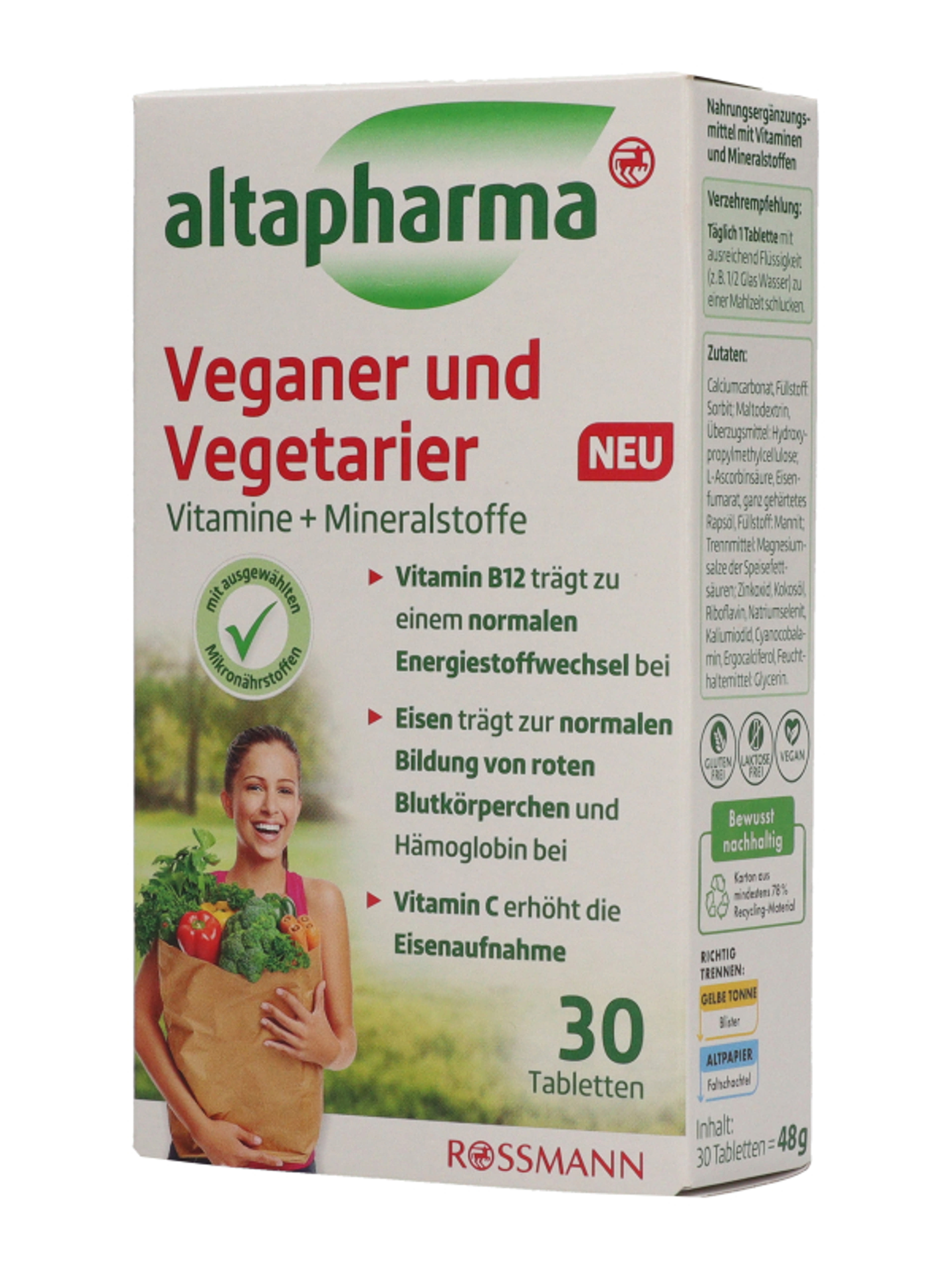 Altapharma Vegan Multivitamin - 30 db-3