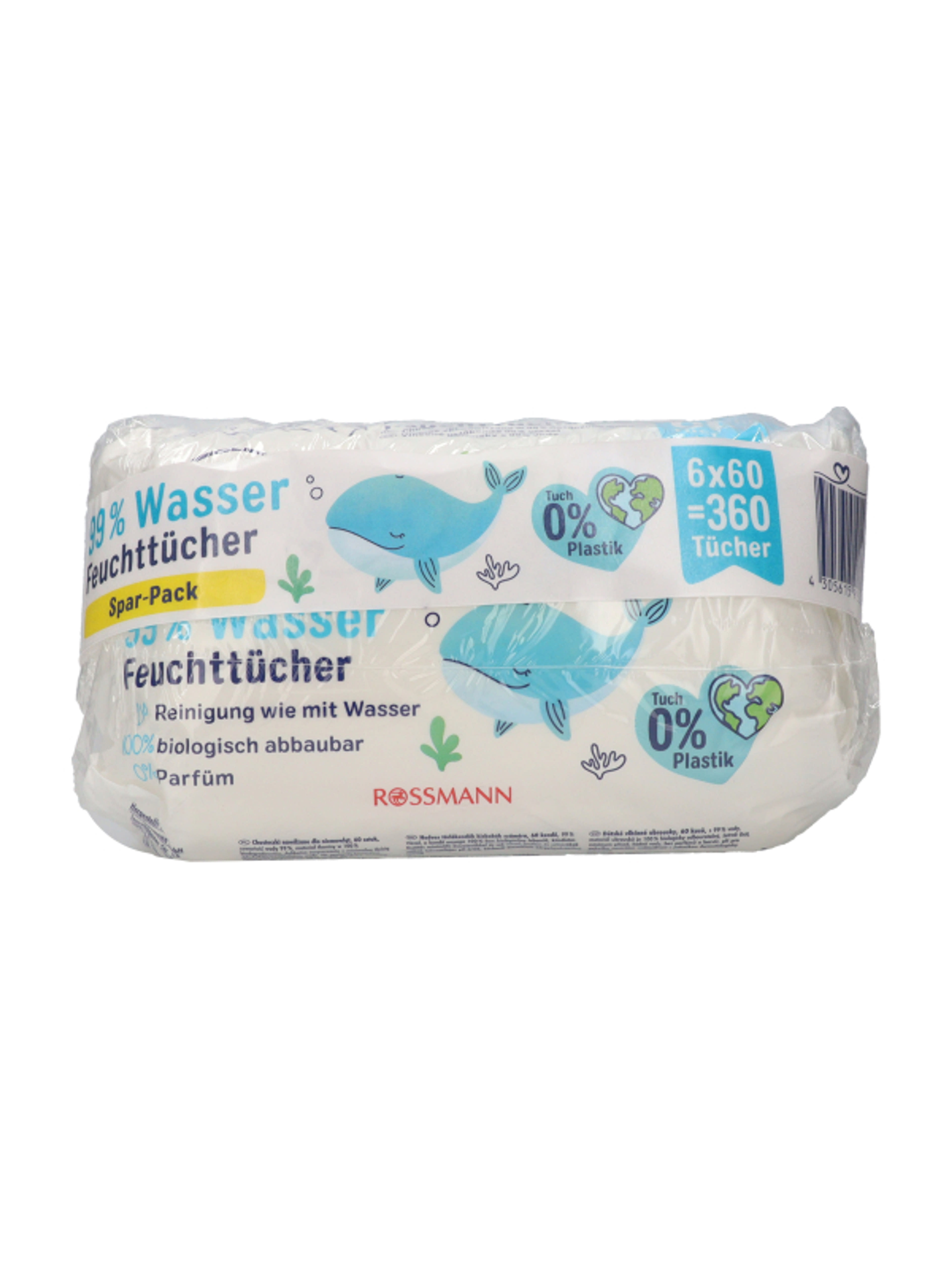 Babydream 99% vízzel nedves törlőkendő (6x60 db) -  360 db-3