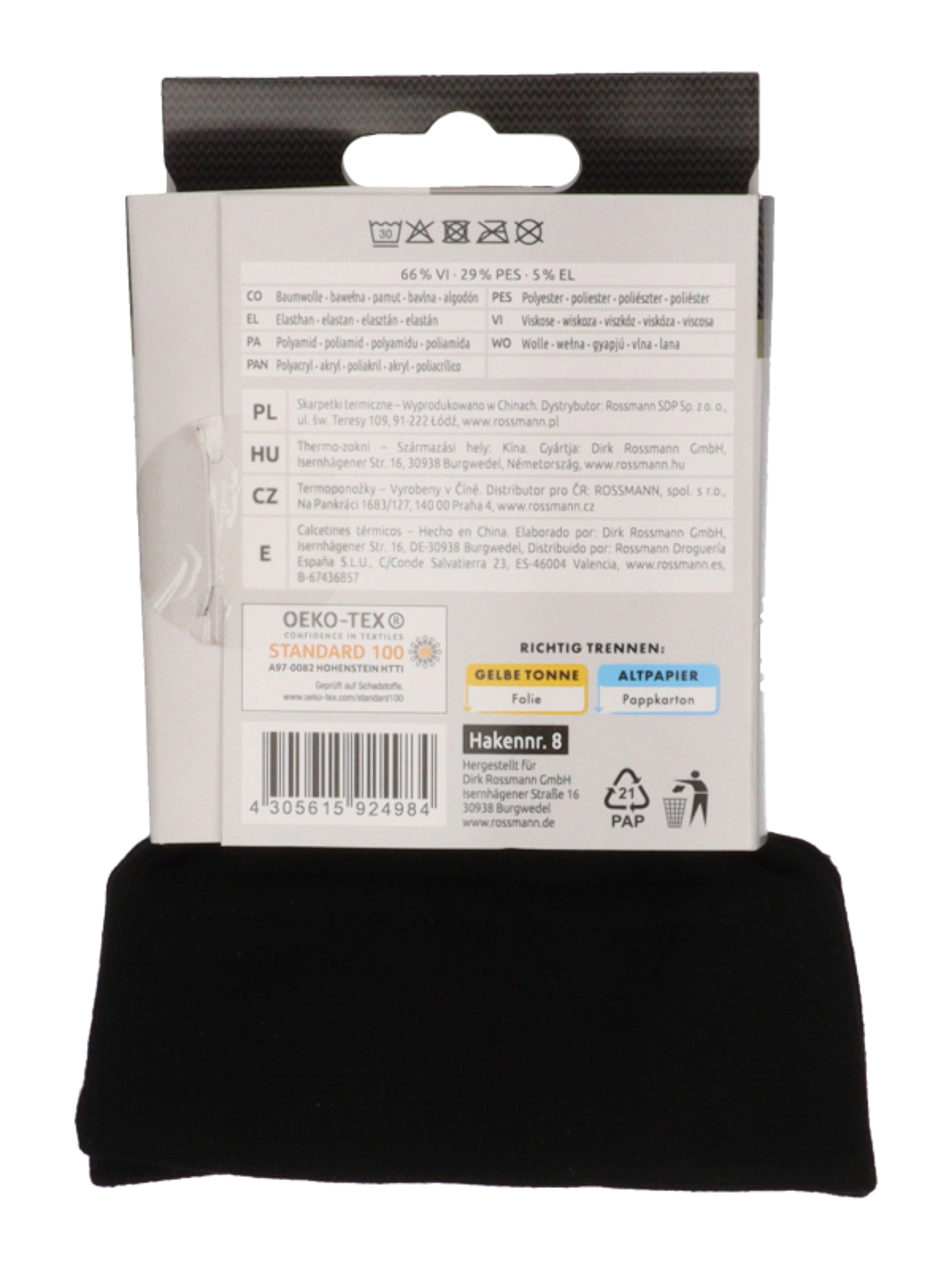Underwear Thermo Viskose zokni /fekete - 1 db-3