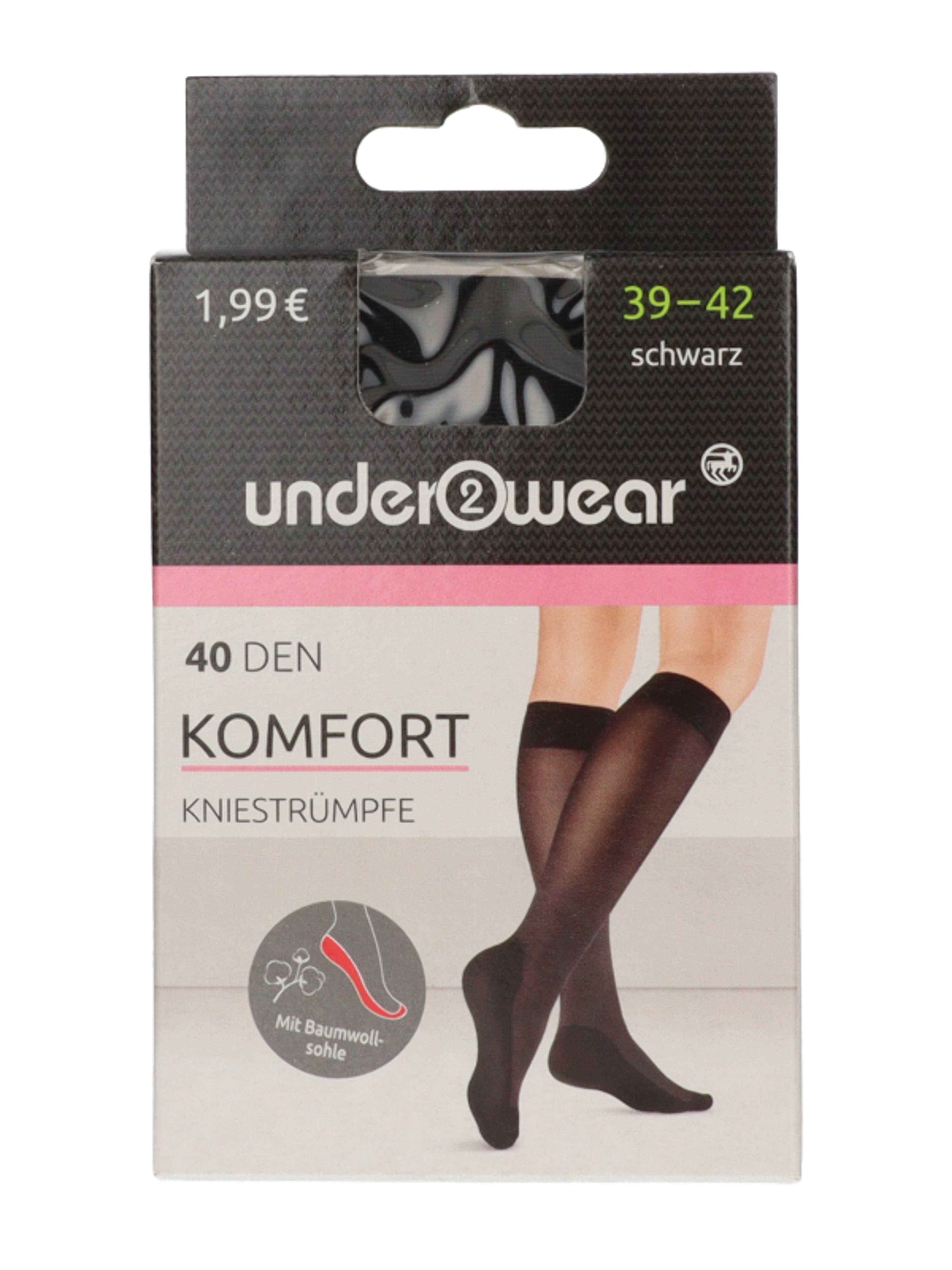 Underwear térdharisnya /fekete 40Den 39/32 - 1 db