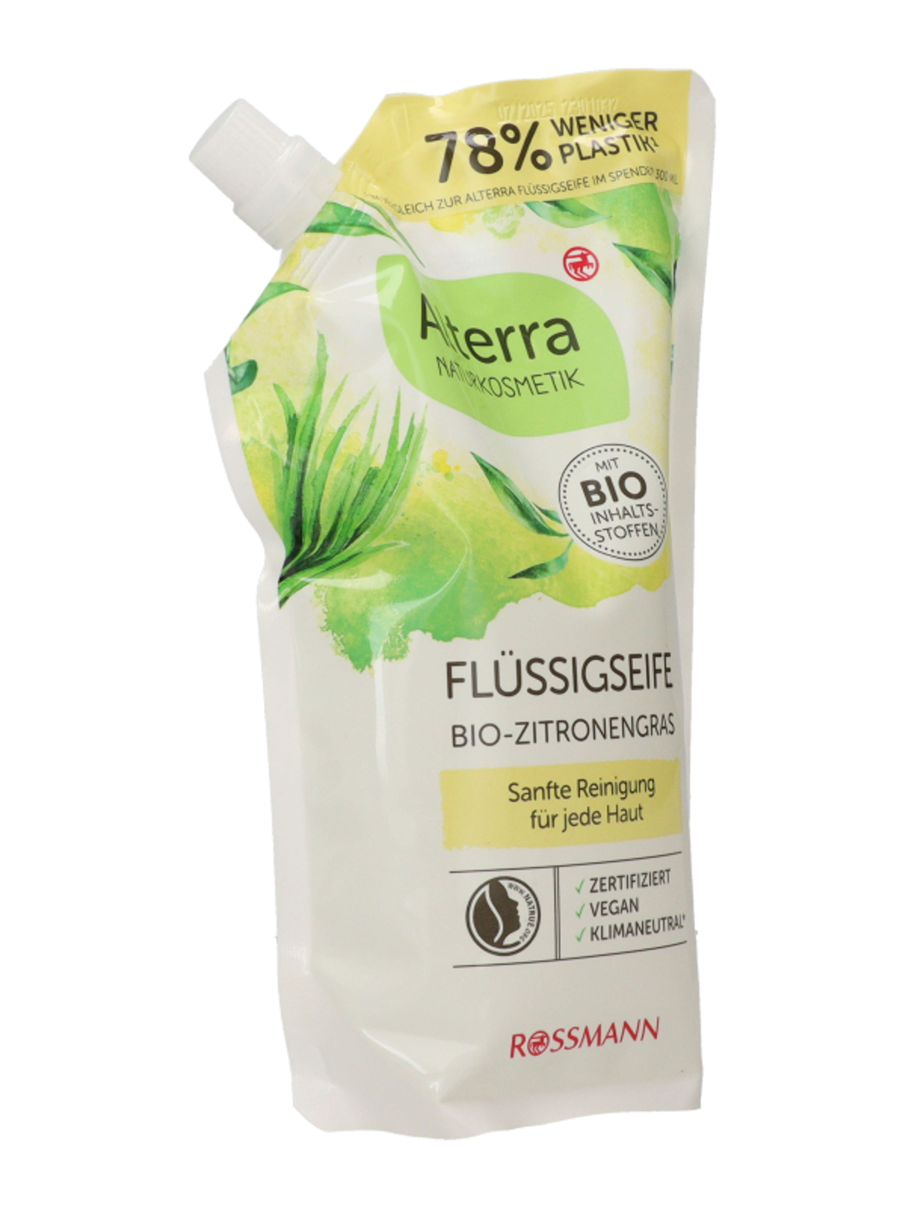 Alterra Naturkosmetik Bio-citromfű folyékony szappan utántöltő - 500 ml-5