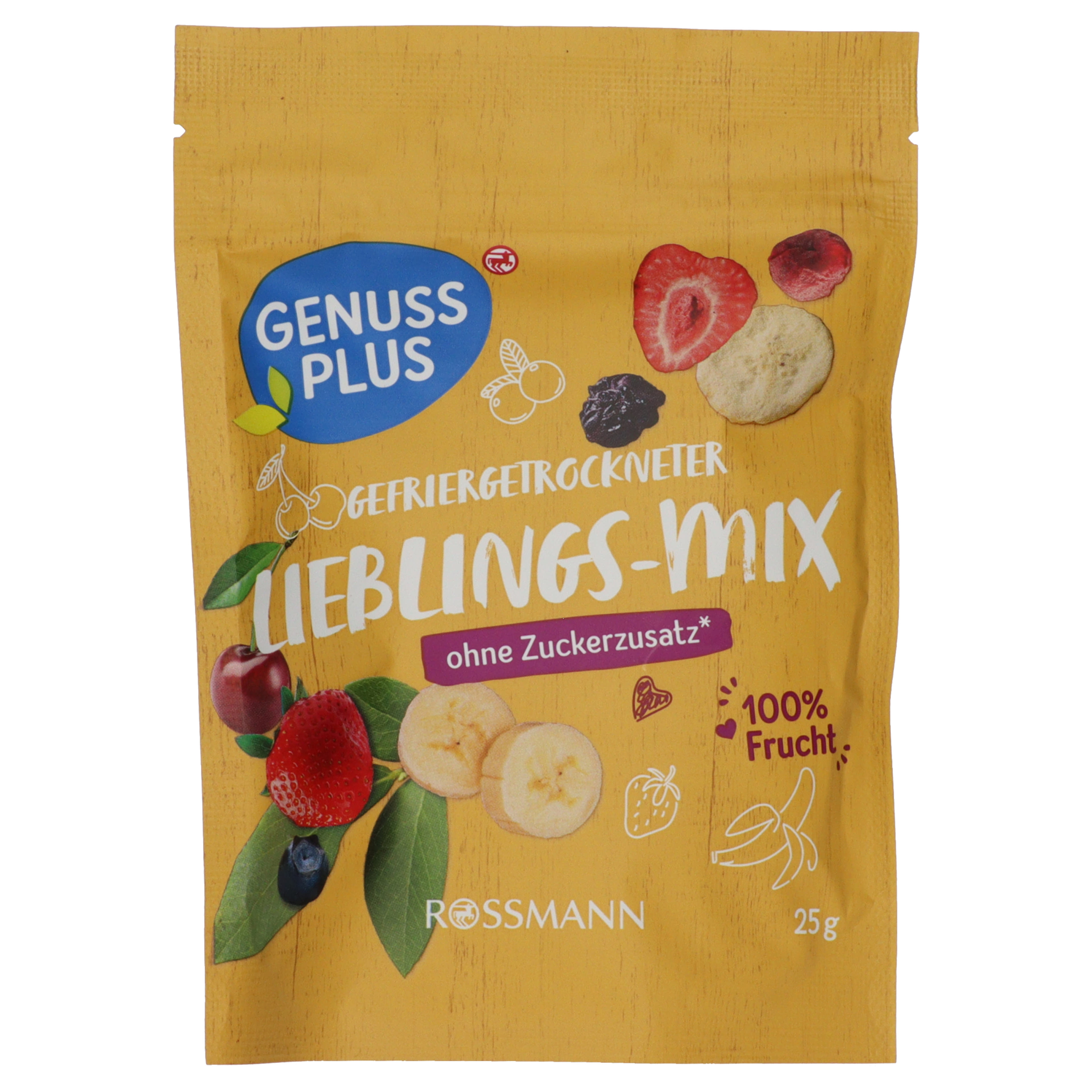 Genuss Plus szárított gyümölcs mix - 25 g-1