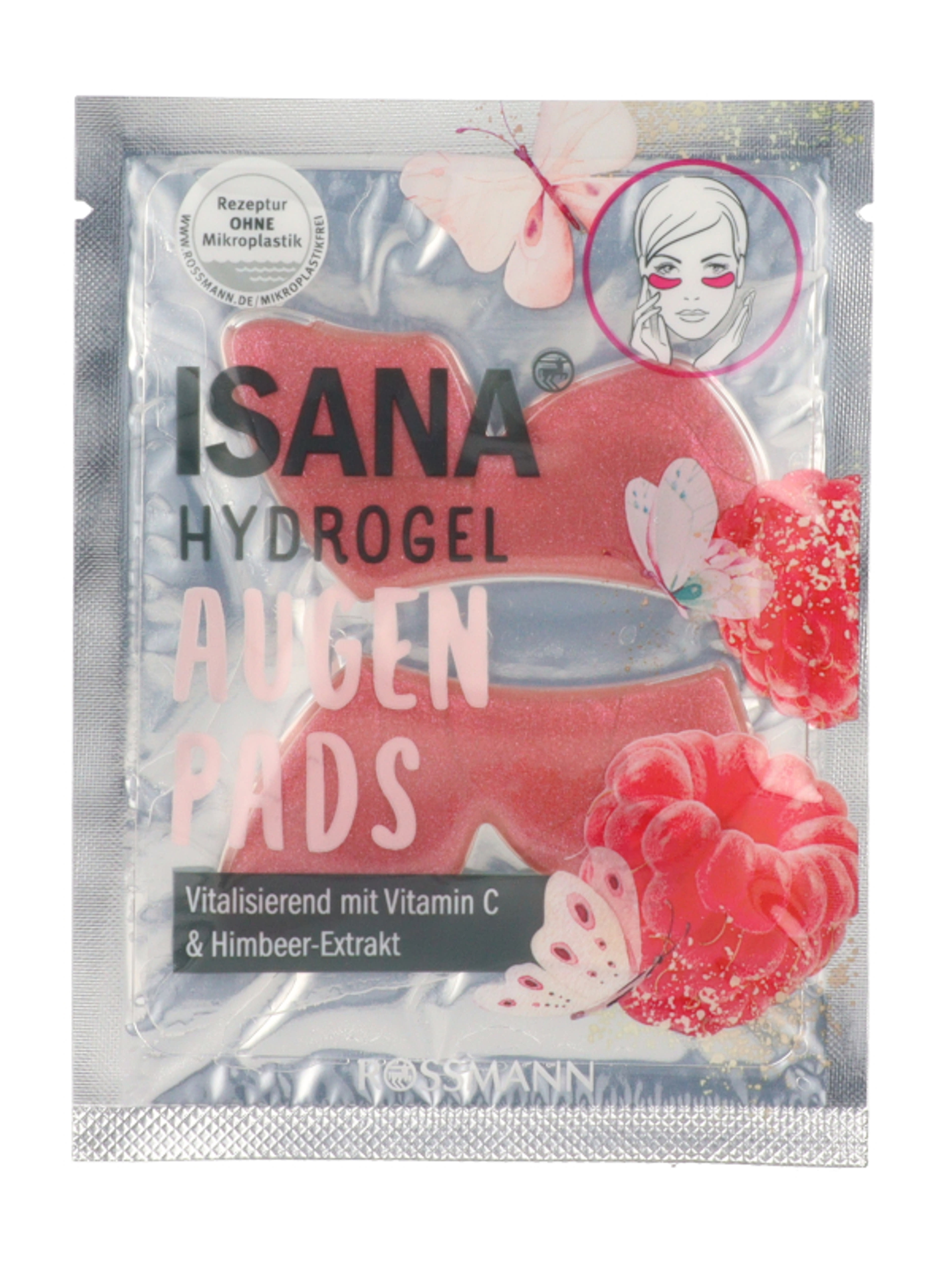 Isana Hydrogel szemkörnyékápoló tapasz, málna és C-vitamin - 1 db