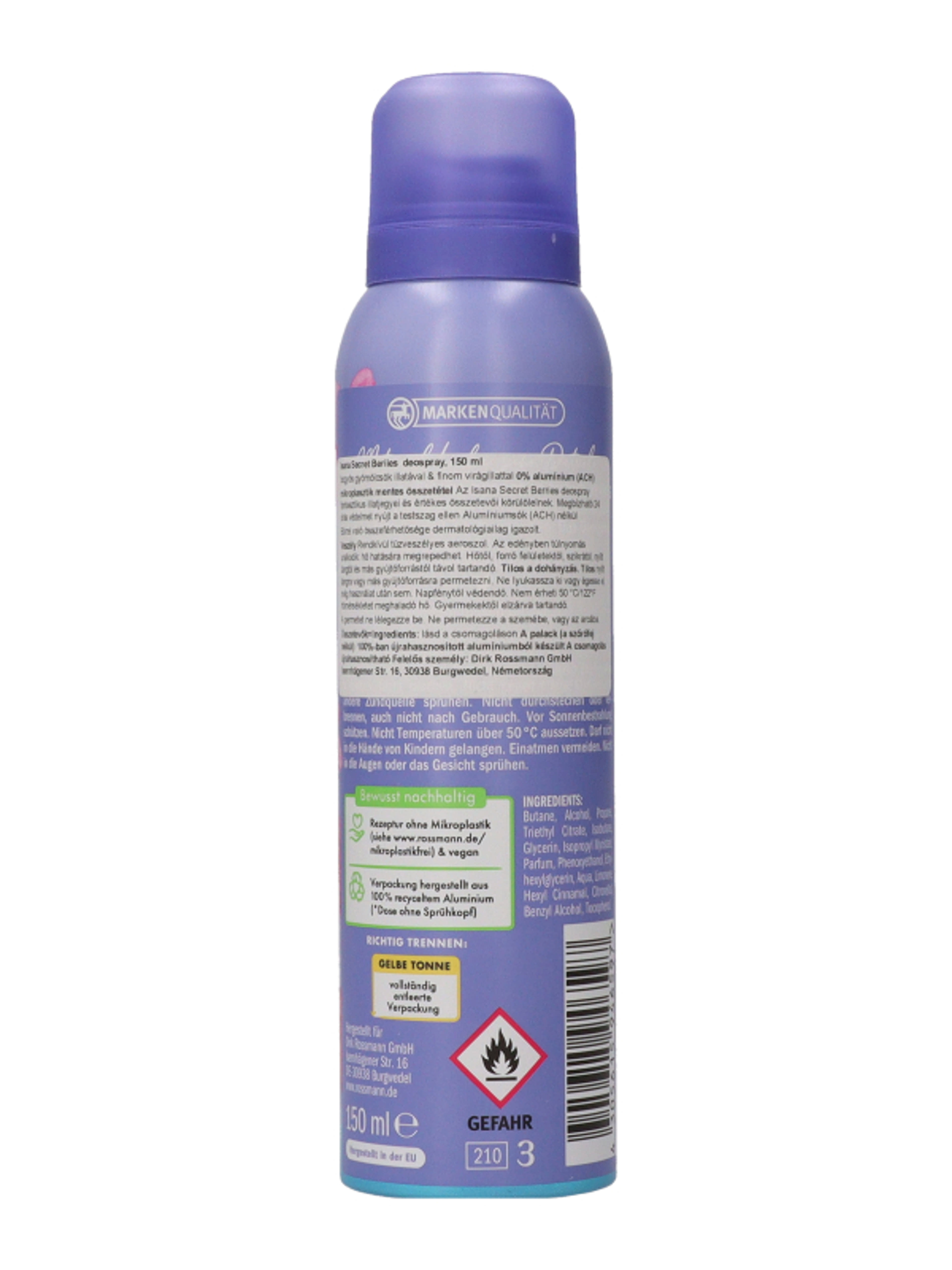 Isana Secret Berries deospray -150 ml-4