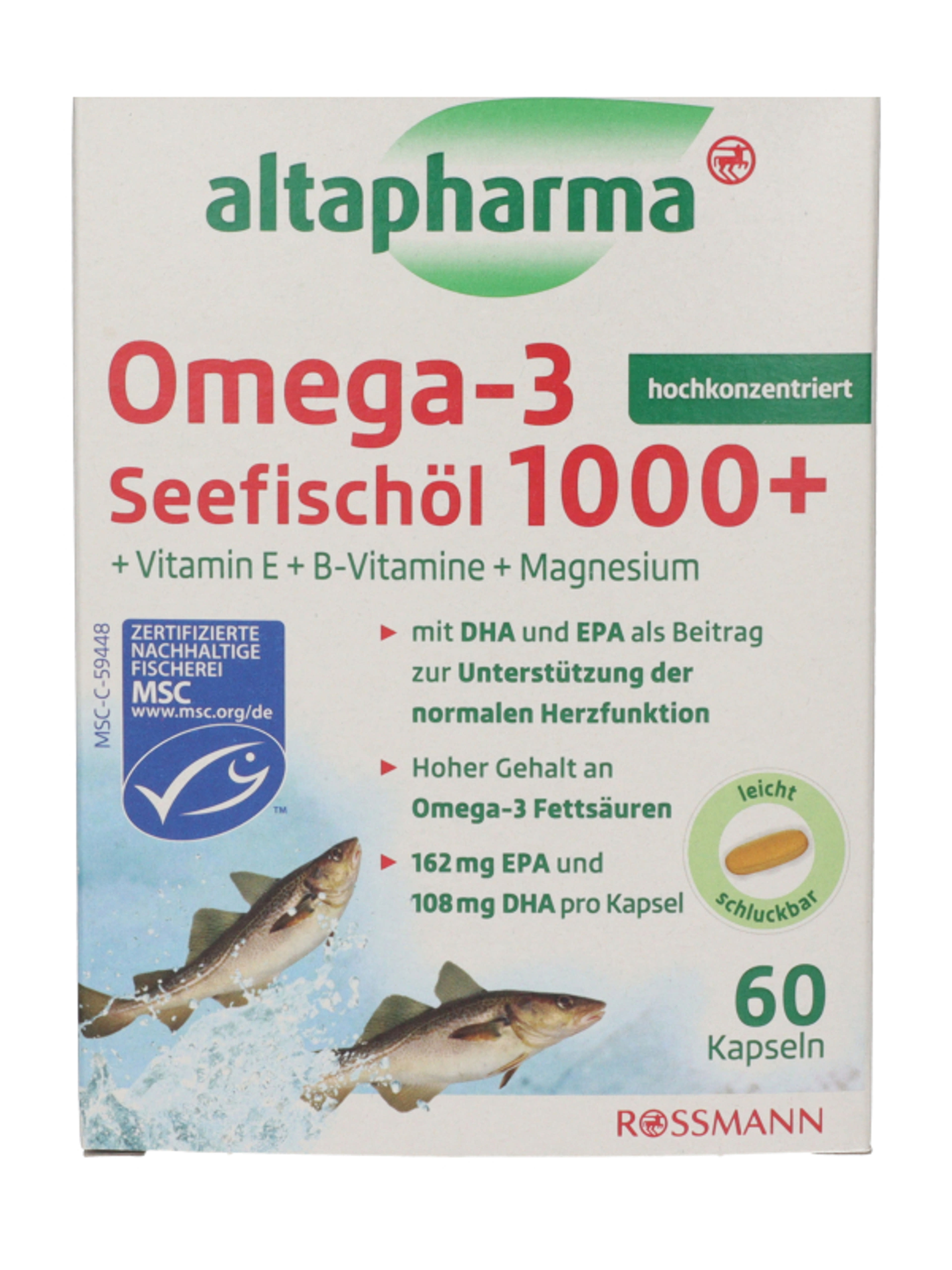 Altapharma Omega-3 halolaj 1000+ MSC étrend-kiegészítő kapszula - 60 db-2