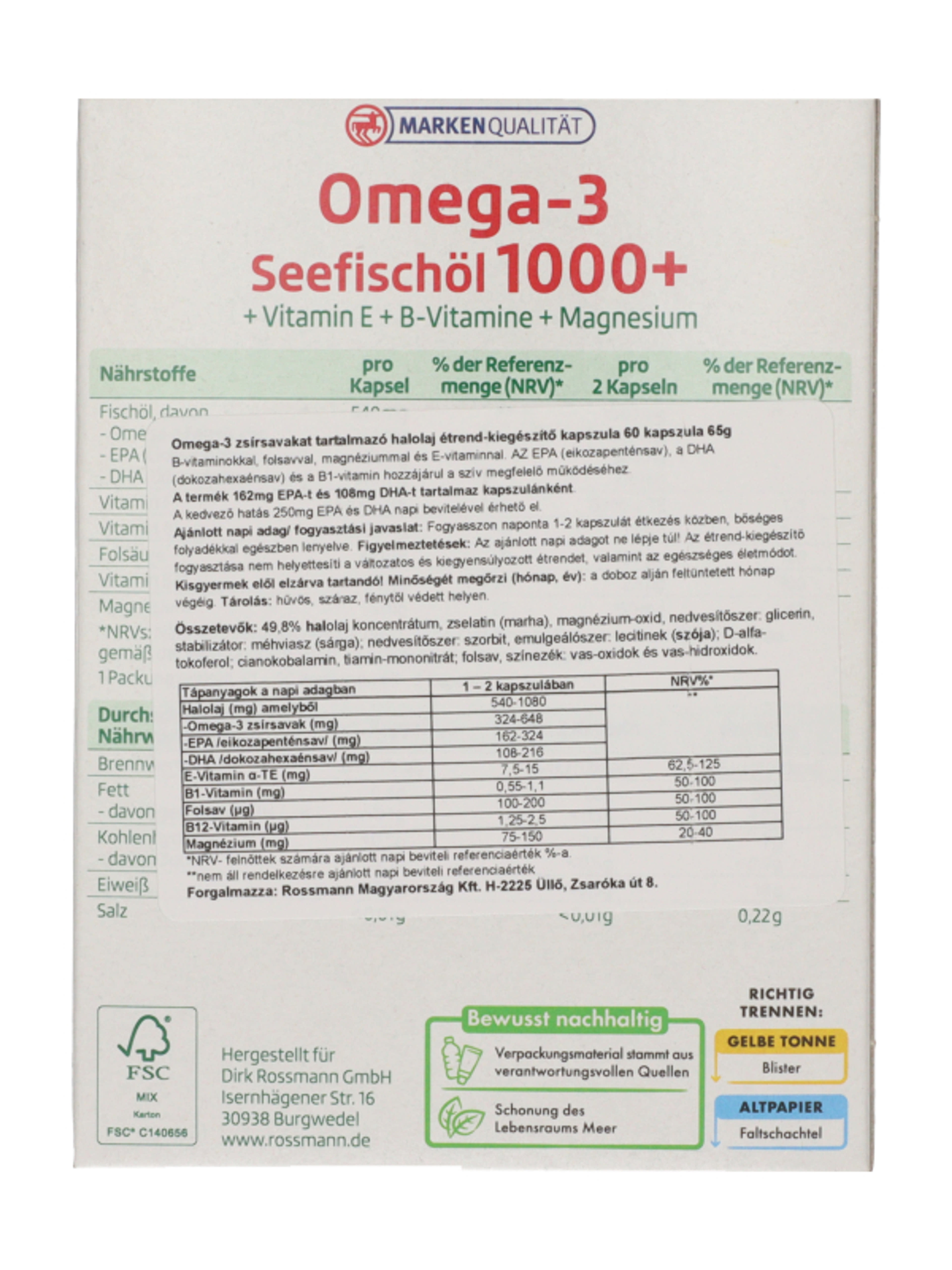Altapharma Omega-3 halolaj 1000+ MSC étrend-kiegészítő kapszula - 60 db-4