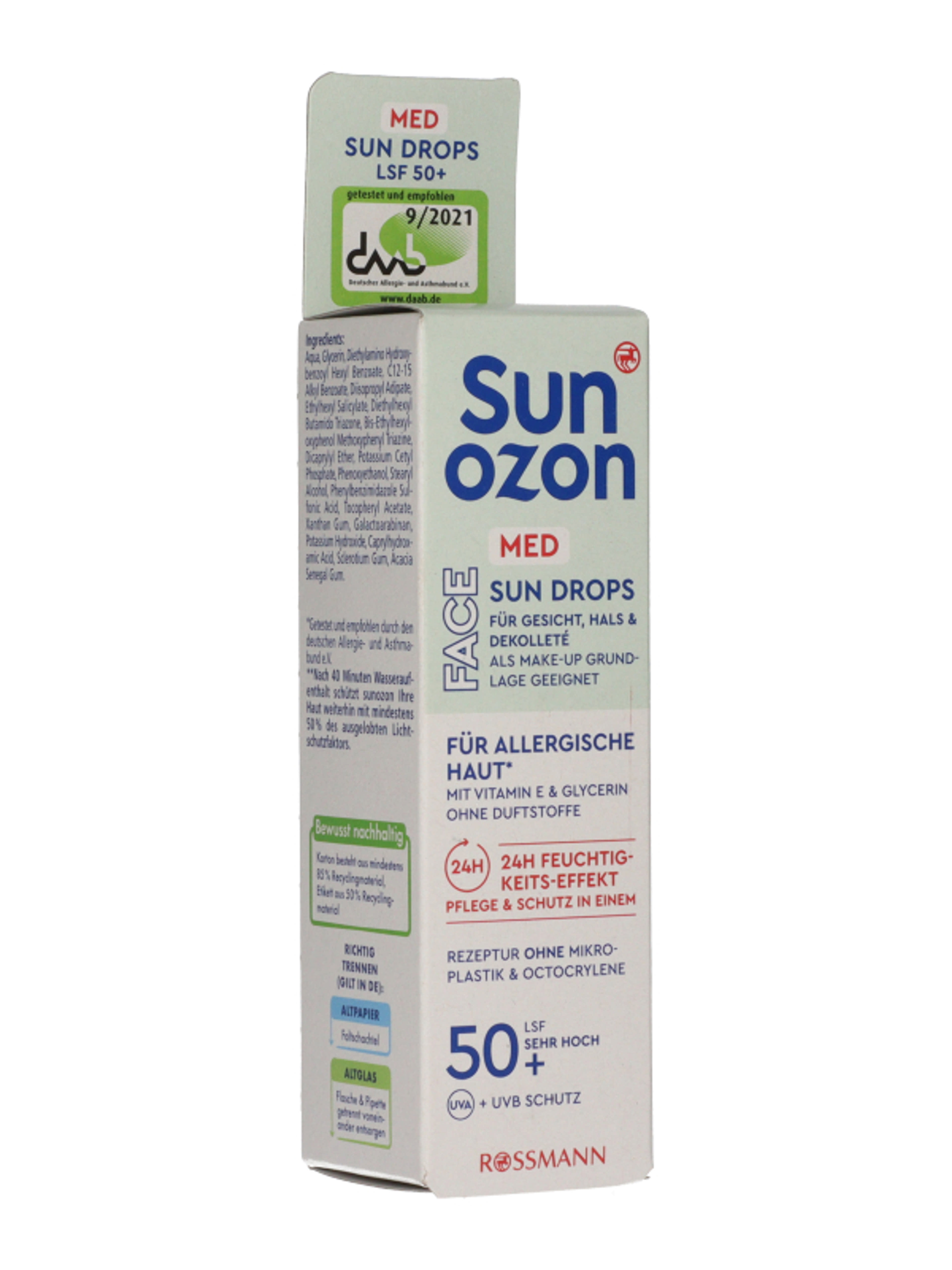 Sunozon Med fényvédő szérum LSF50+ - 30 ml-2