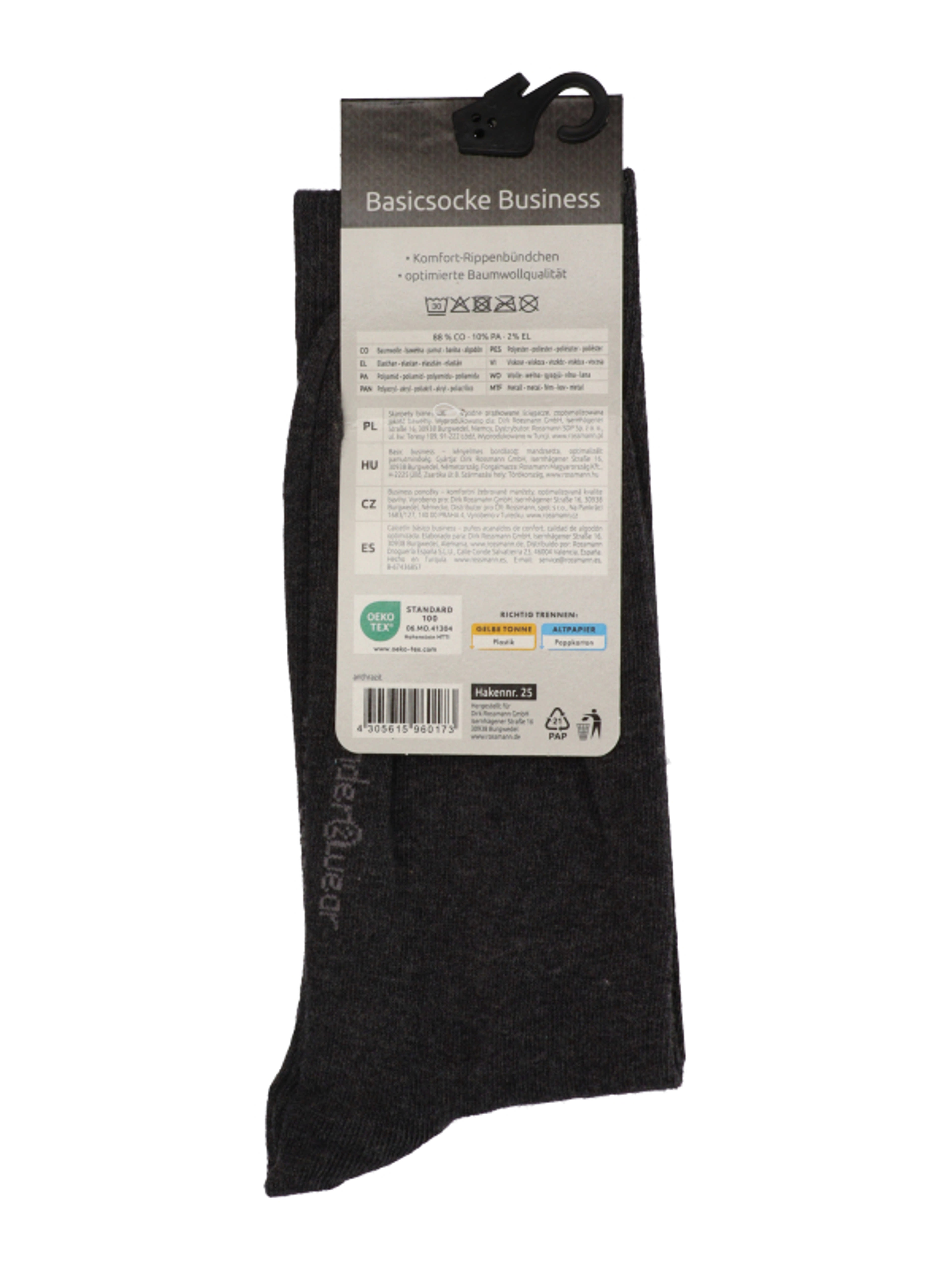Underwear Business Basic zokni /antracit  43/46 - 1db-2