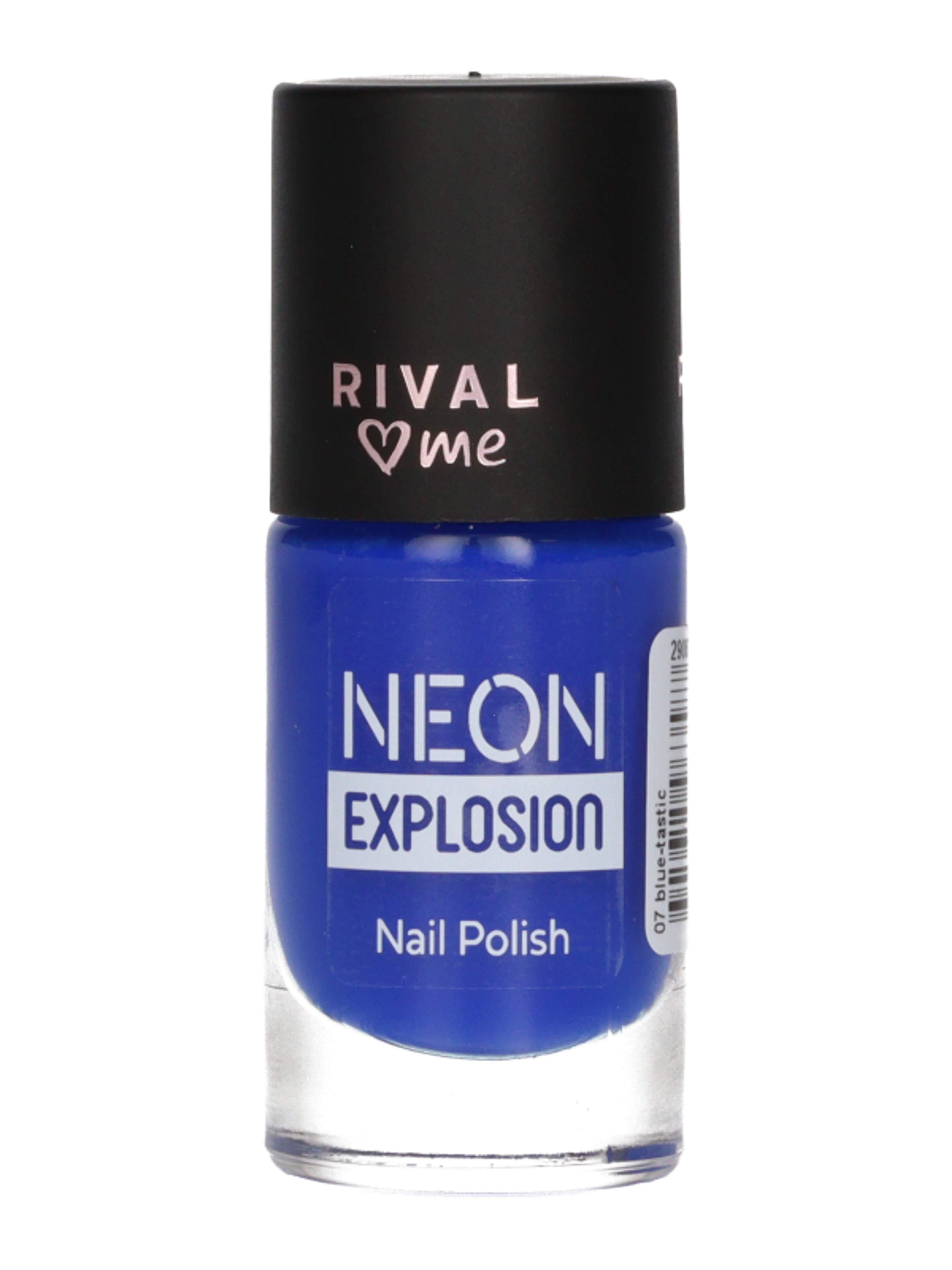 Rival Loves Me Neon Explosion körömlakk /07 blue tastic - 1 db-2