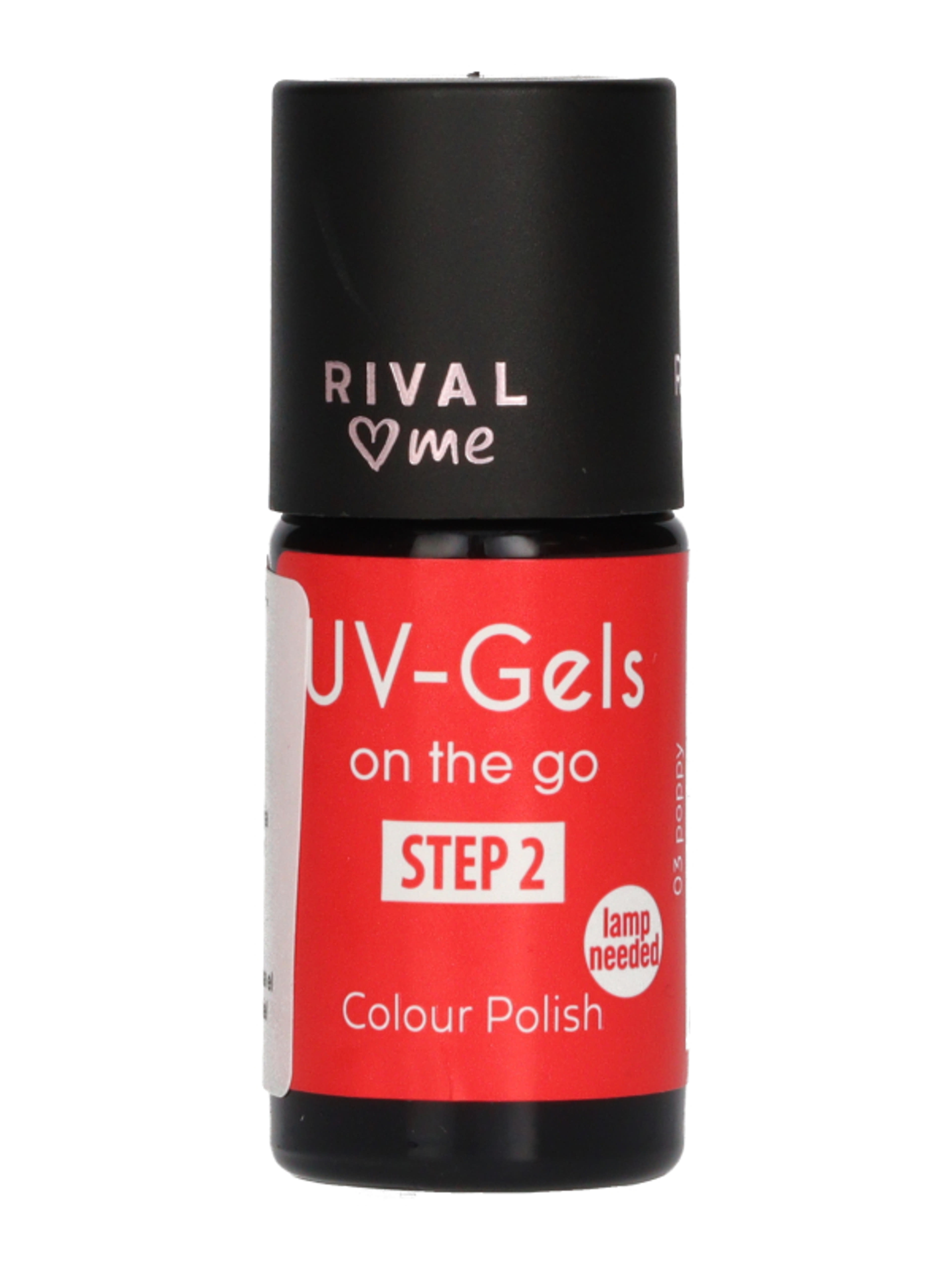 Rival Loves Me Uv-Gels On The Go gél lakk /03 poppy - 1 db-2