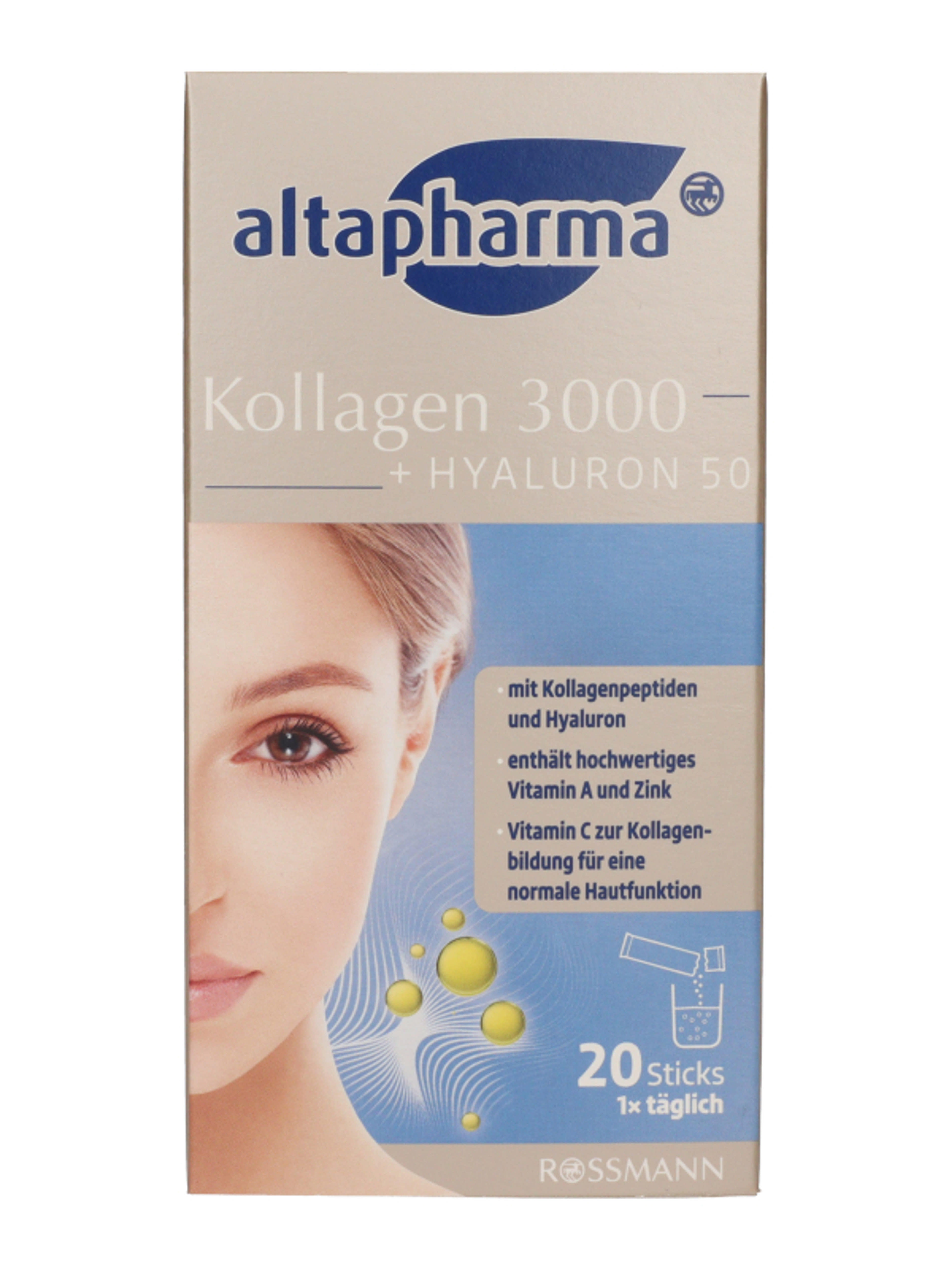 Altapharma Kollagen 3000 + Hyaluron 50 étrend-kiegészítő italpor - 20 db-2