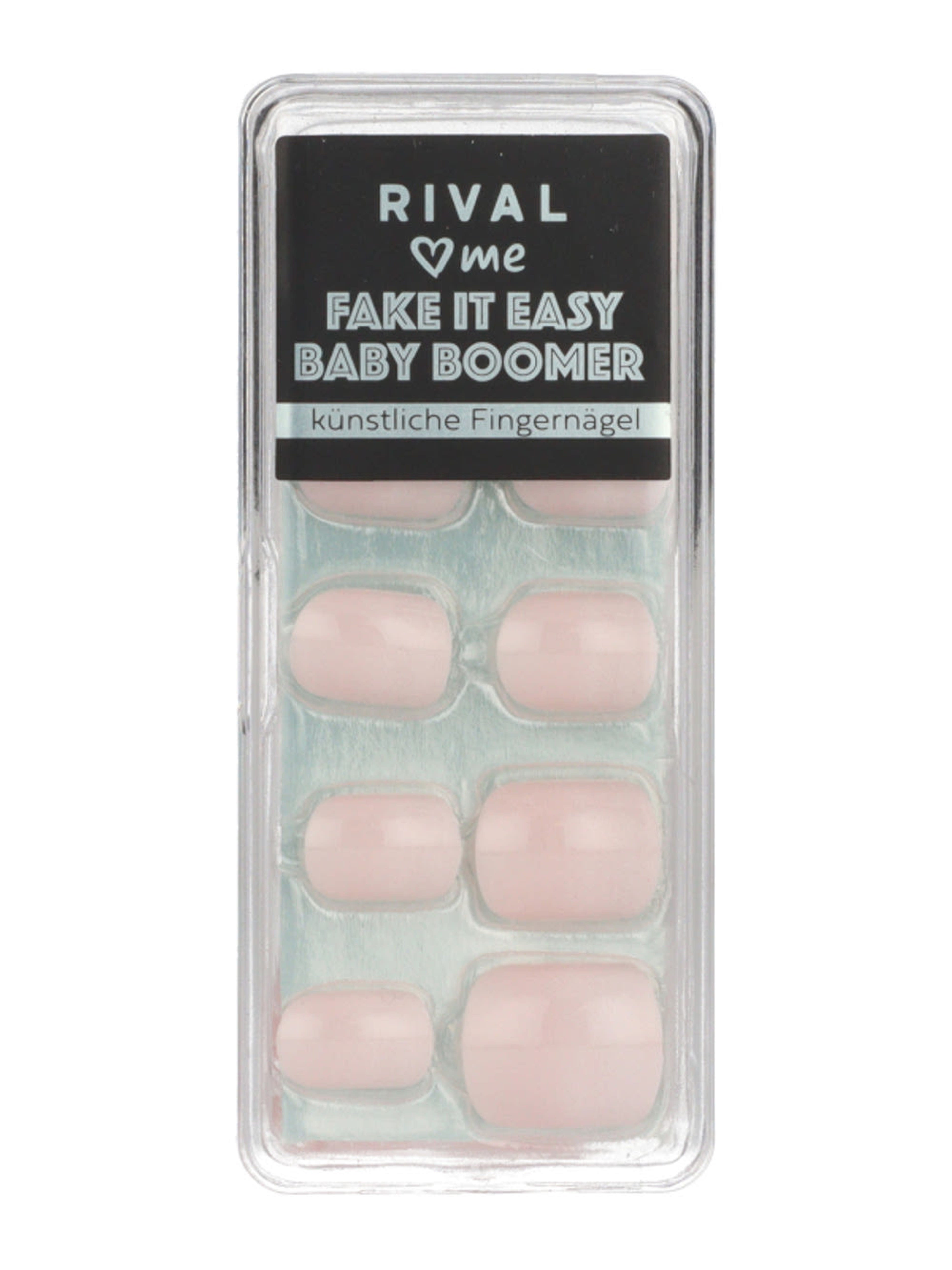 Rival Loves Me Fake It Easy műköröm /02 baby boomer - 1 db