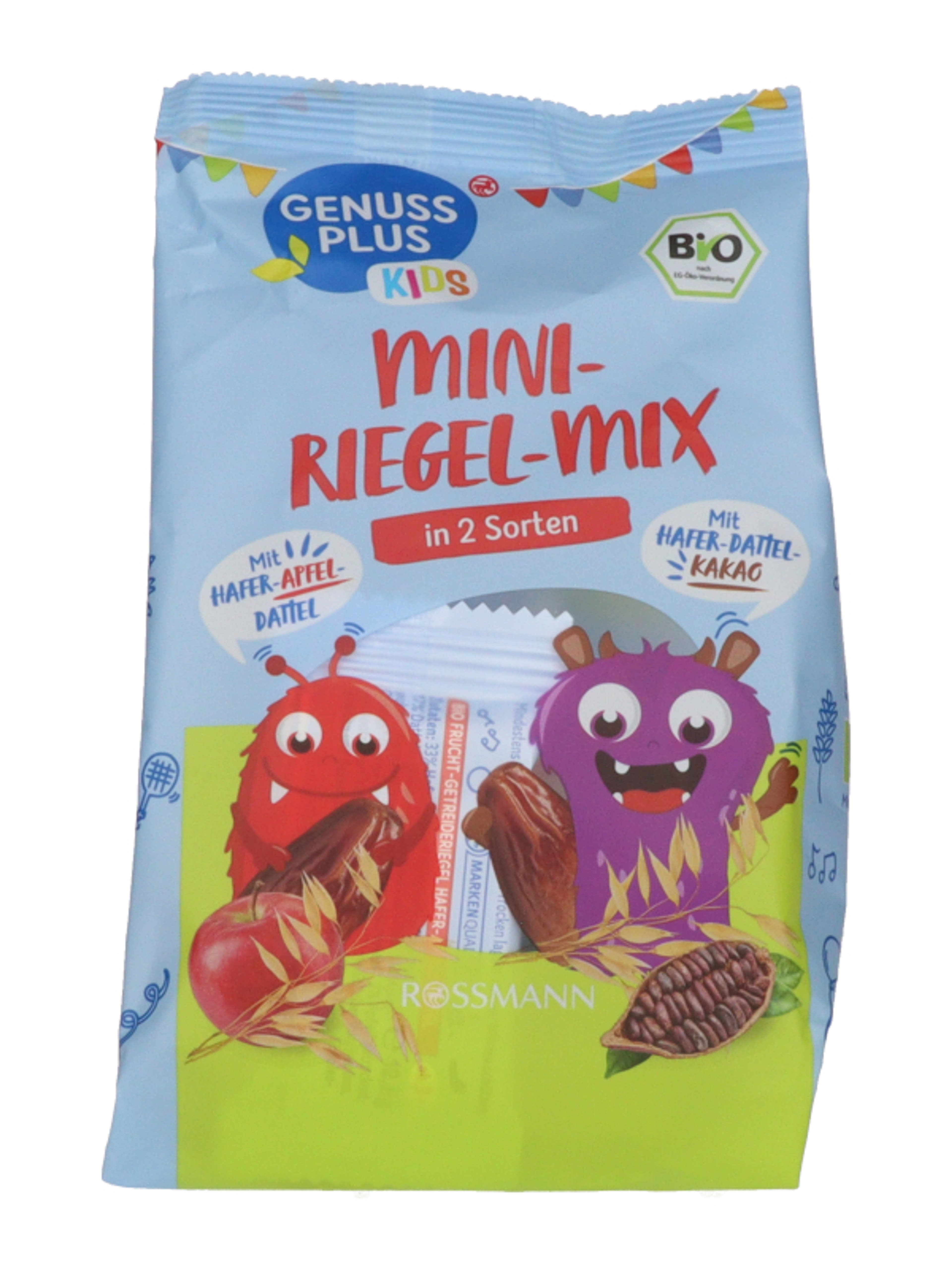 Geniuss Plus Kids Mini Mix gyümölcs szelet-mix 2 féle ízesítés 3 éves kortól - 100 g-1