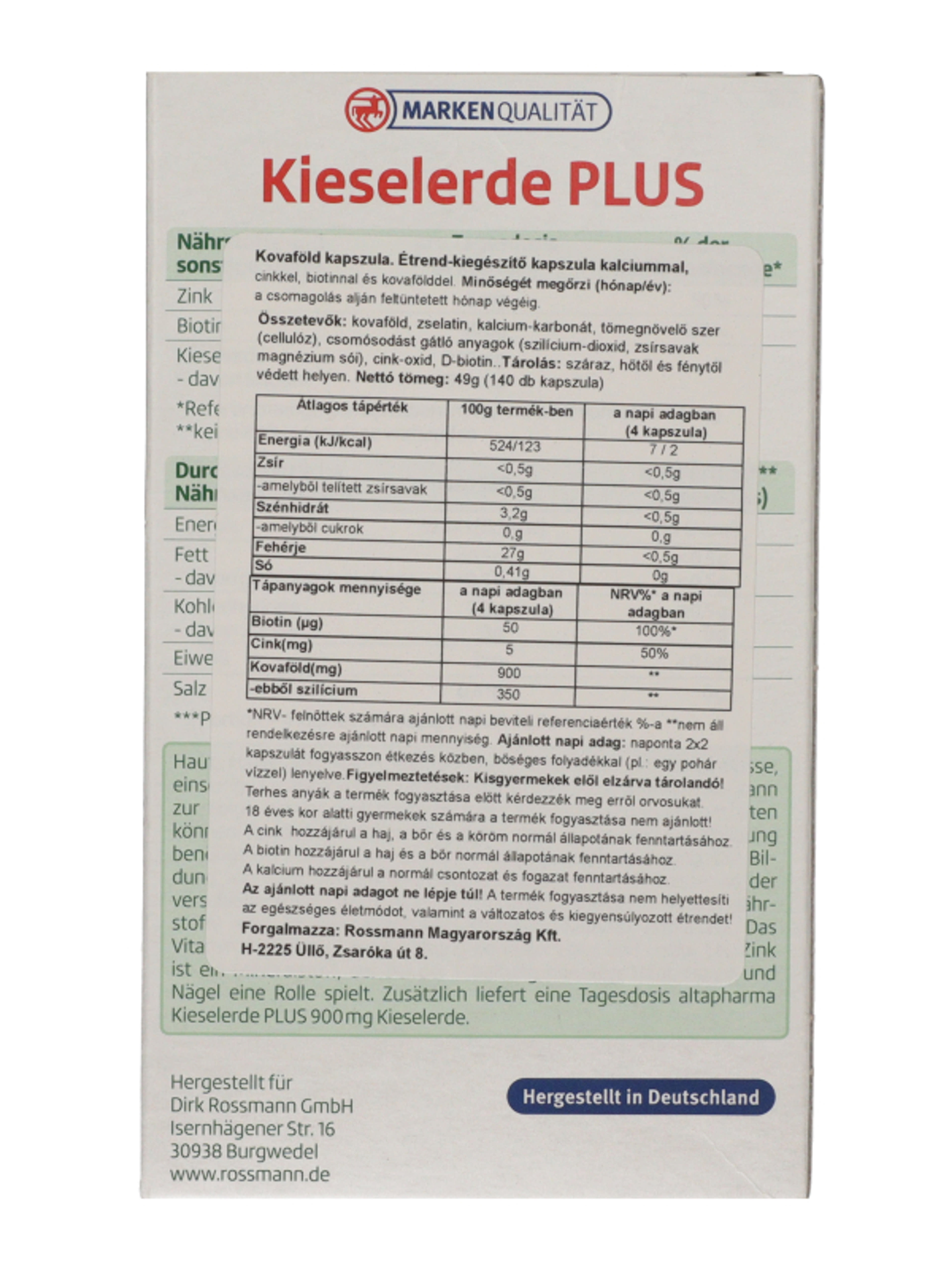 Altapharma Kovaföld étrend-kiegészítő kapszula - 140 db-4