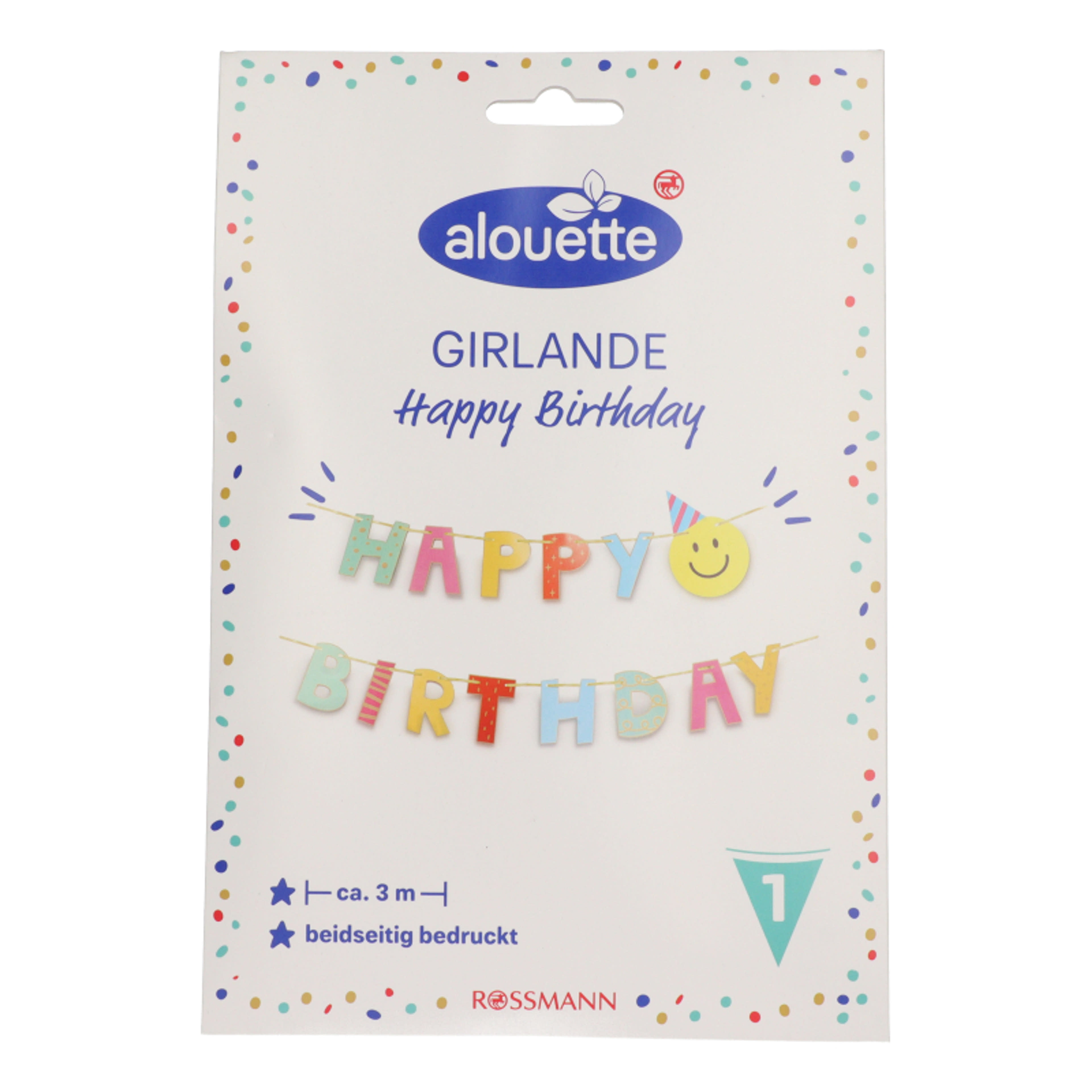 Alouette Habby Birthday girland - 1 db