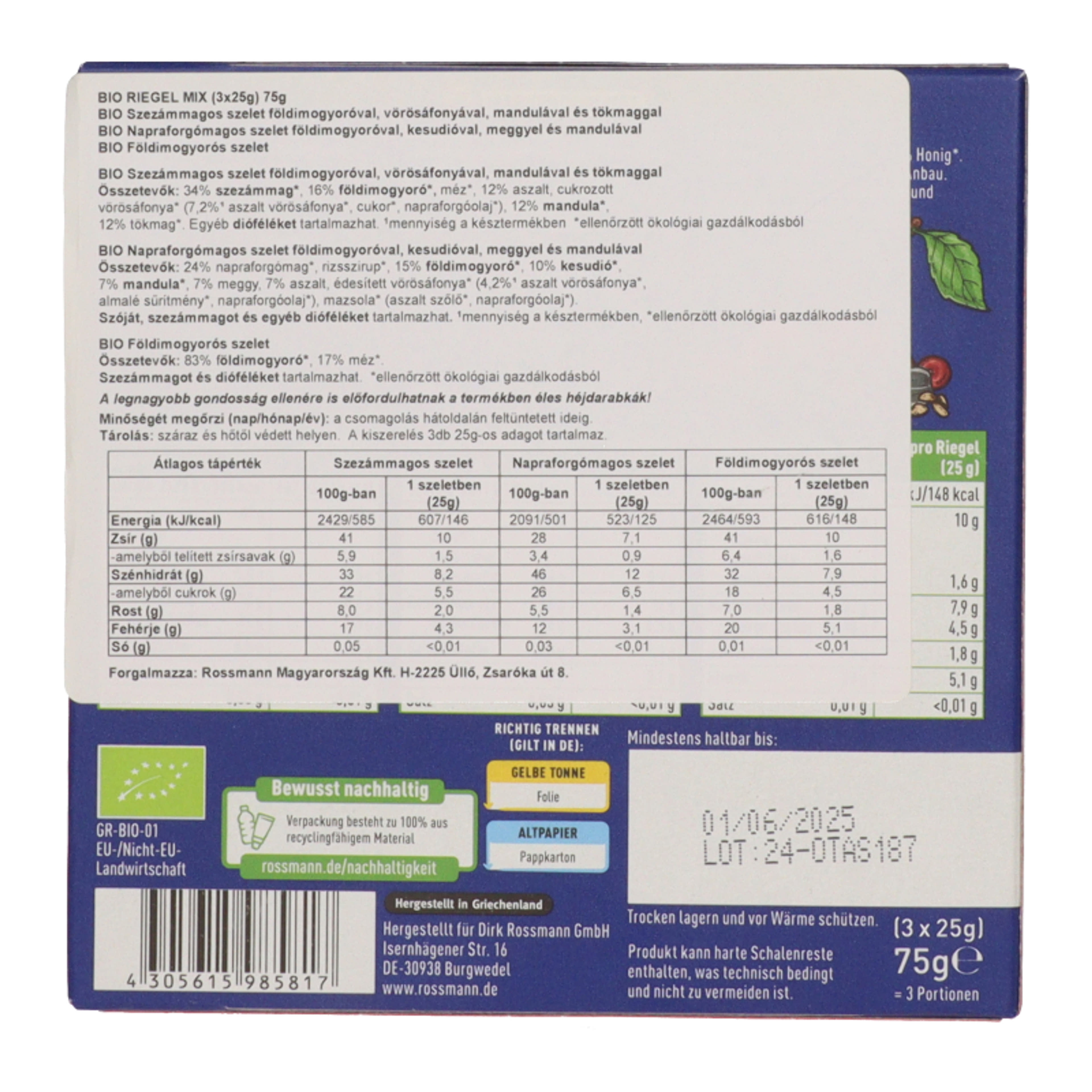 Ener-bio magvas-gyümölcsszelet mix3s pakk - 75 g-3