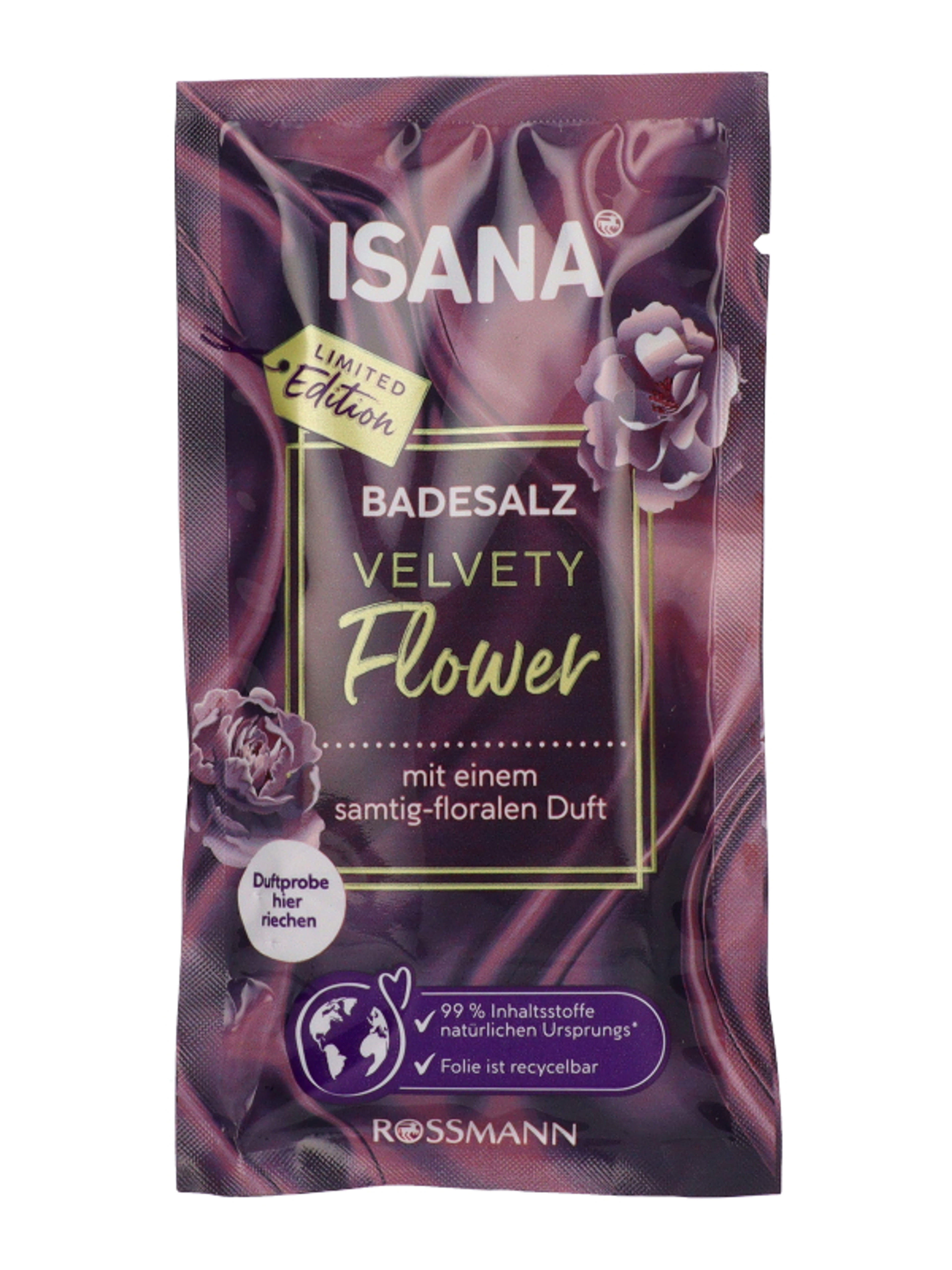 Isana Velvety Flower fürdősó - 80 g